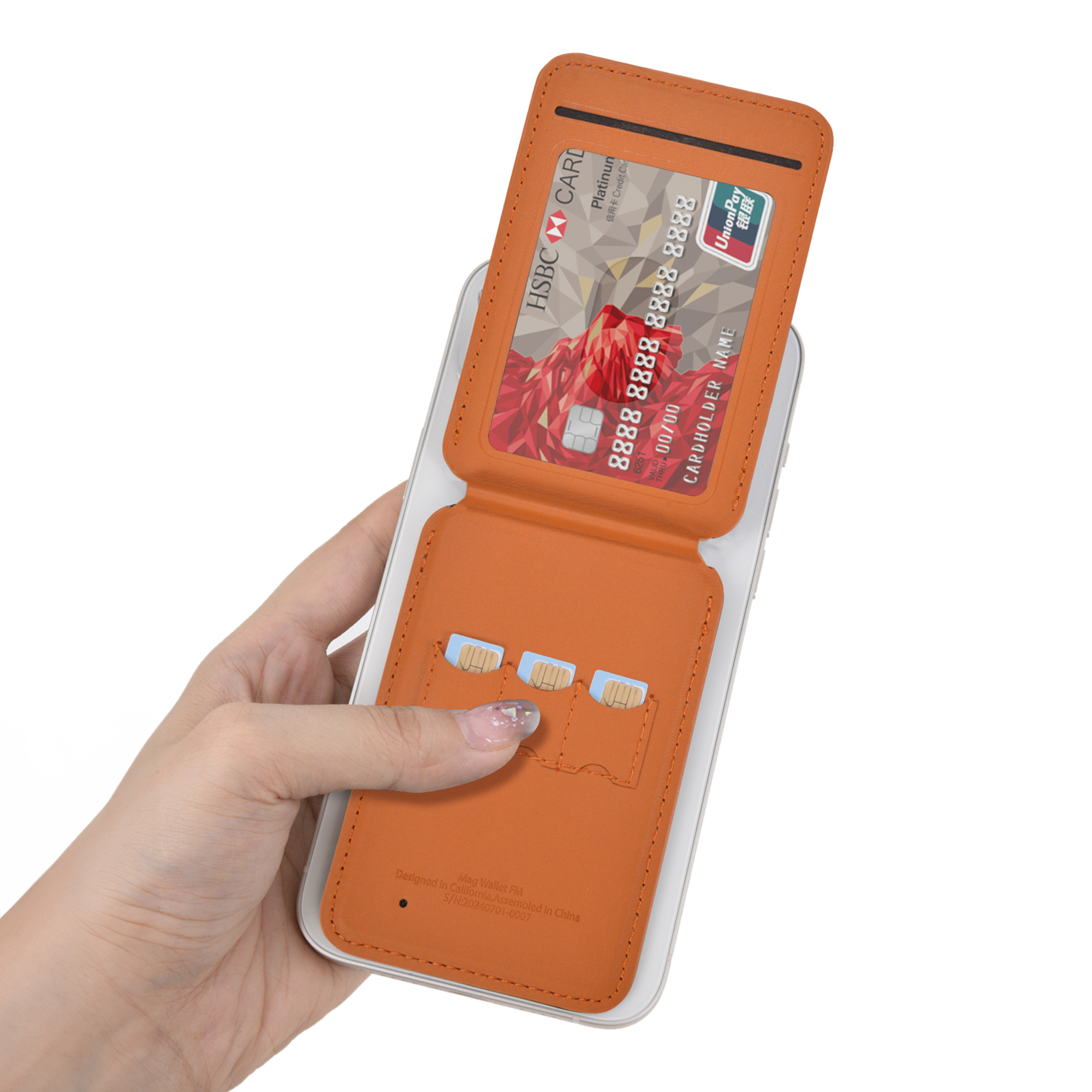 WiWU magnetická peněženka MagSafe s lokátorem Apple Find My Mag Wallet FM MW-005 hnědá
