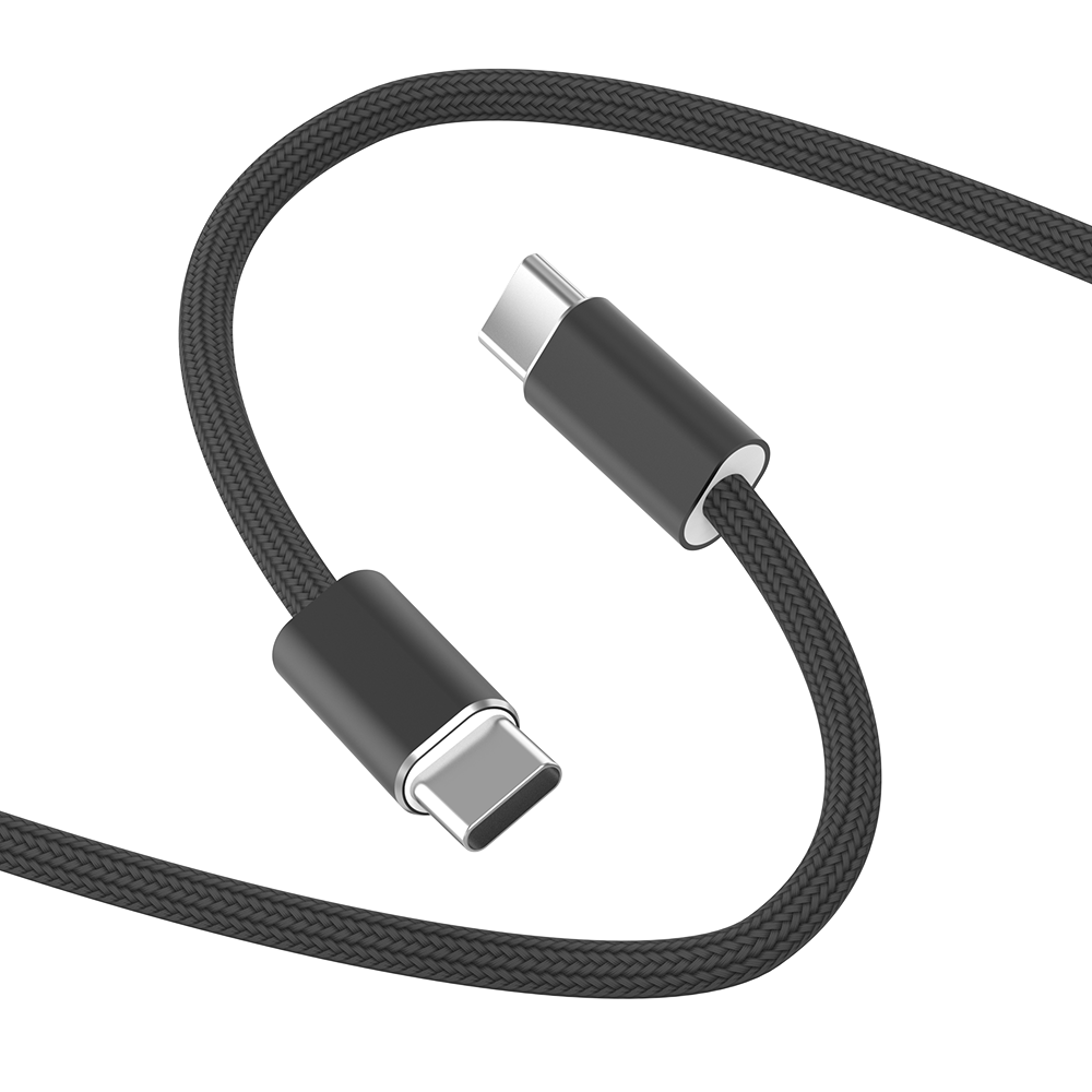 WiWU kabel USB-C / USB-C 240W Essen nylonový oplet Wi-C101 1.5m černý