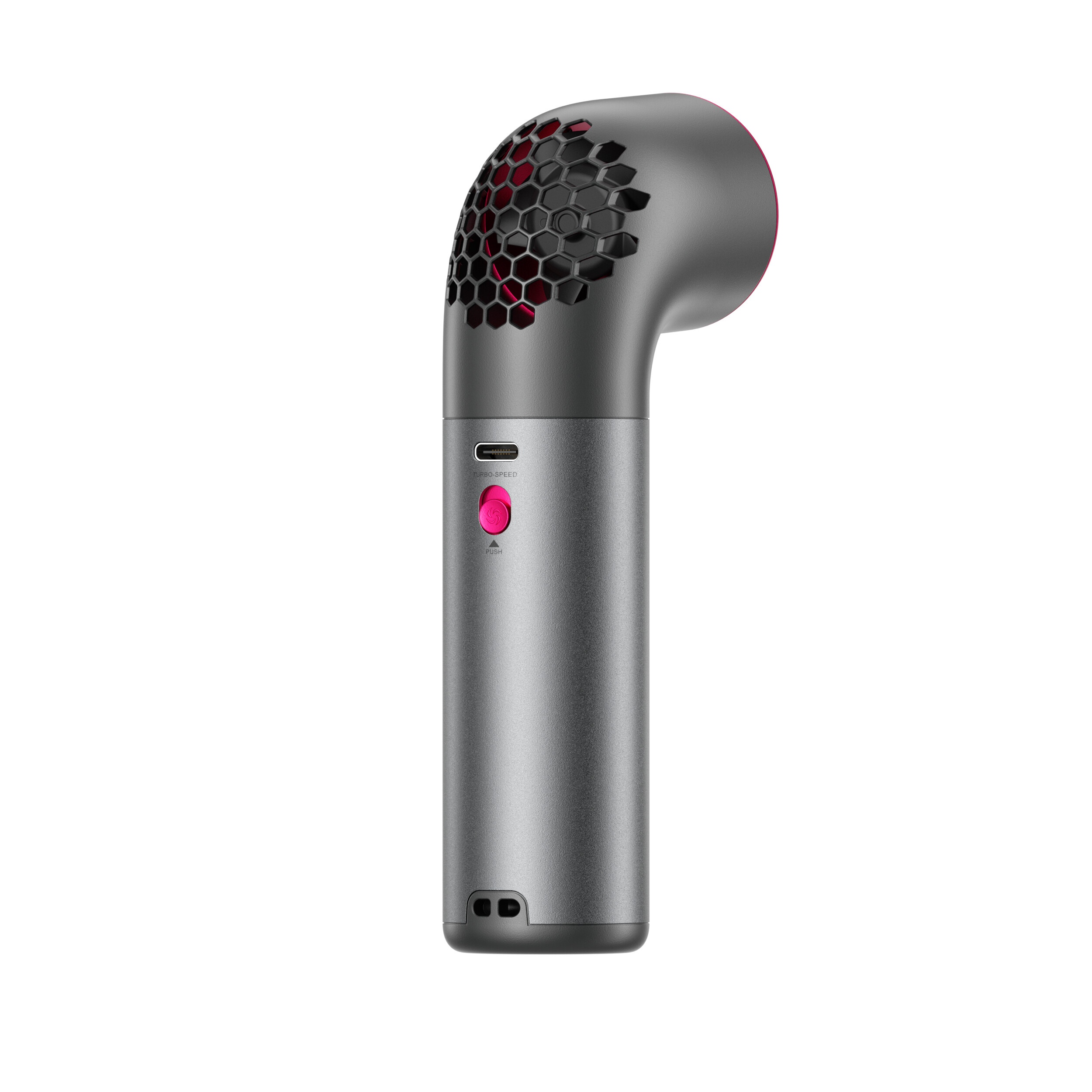 Aecooly Aero Ultra PH03 – Rychlý kovový ruční ventilátor šedý