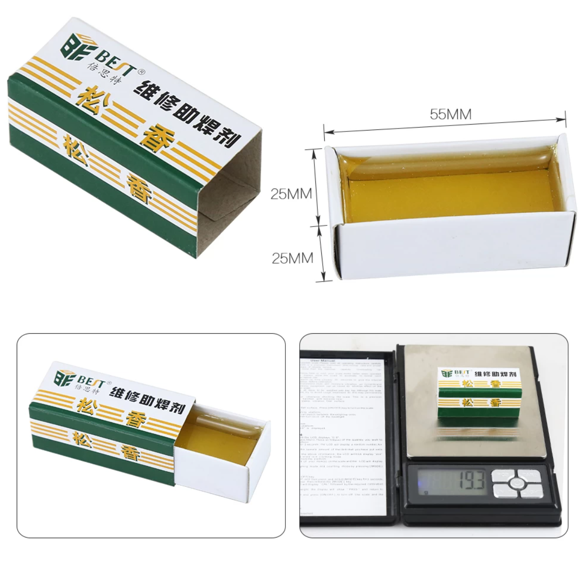 BEST kalafuna v krabičce – pájecí kalafuna pro servis a elektroniku