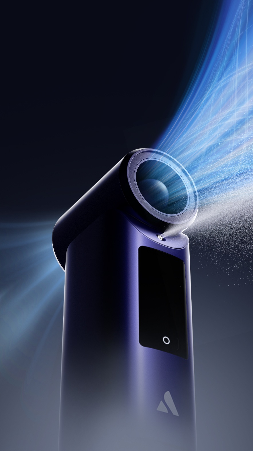 Aecooly Cold Air Pro PM01 – ruční vysokorychlostní ventilátor s vodní mlhou zlatý
