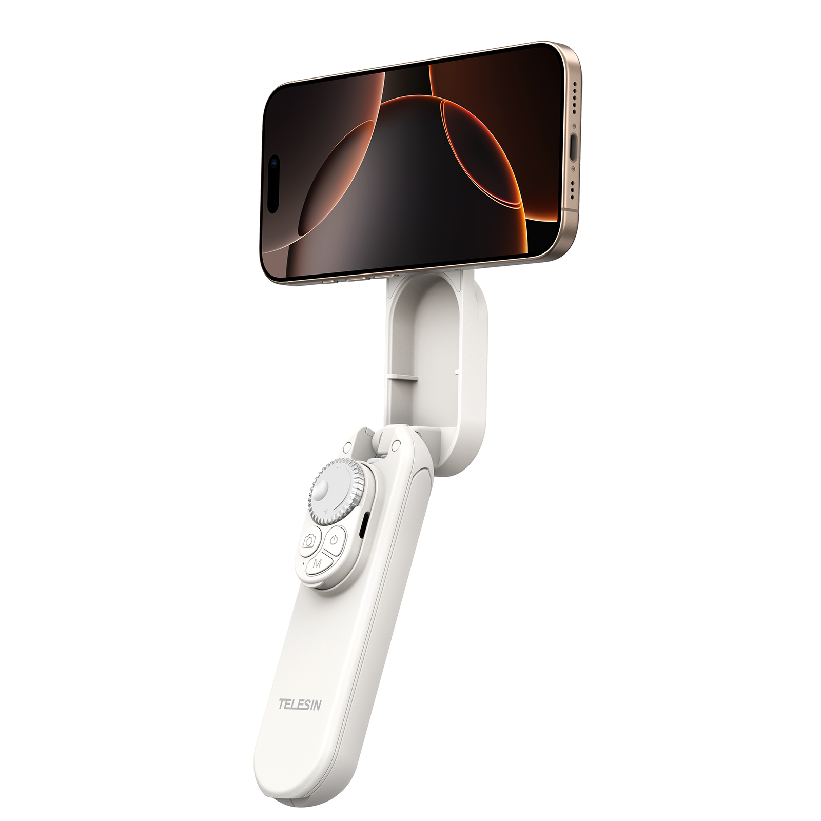 Telesin P1-TSS-006 - magnetický mini selfie stick se stativem MagSafe bílý