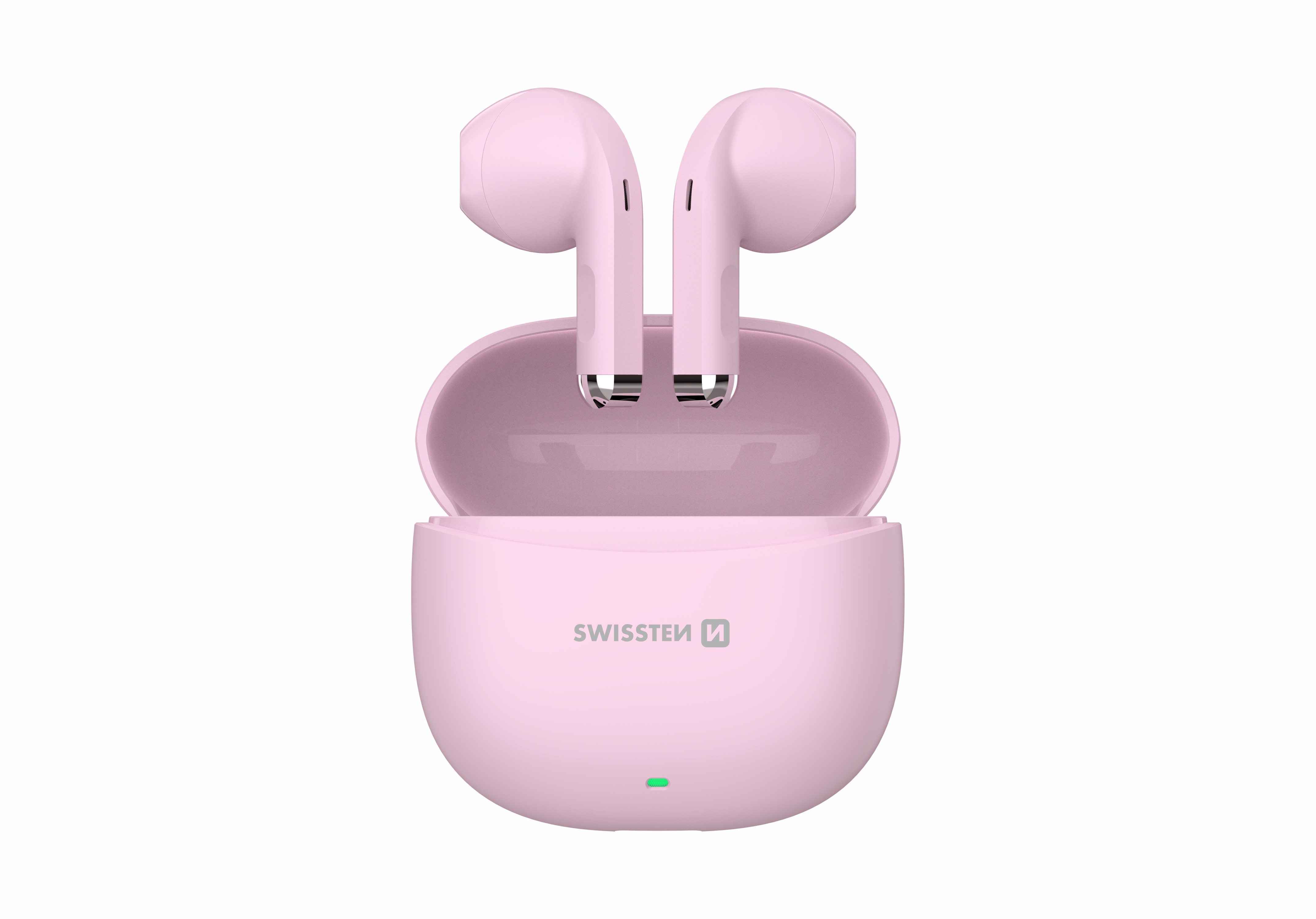 Swissten Mini Tune Bezdrátová Bluetooth 6.0 TWS sluchátka IP54 růžová