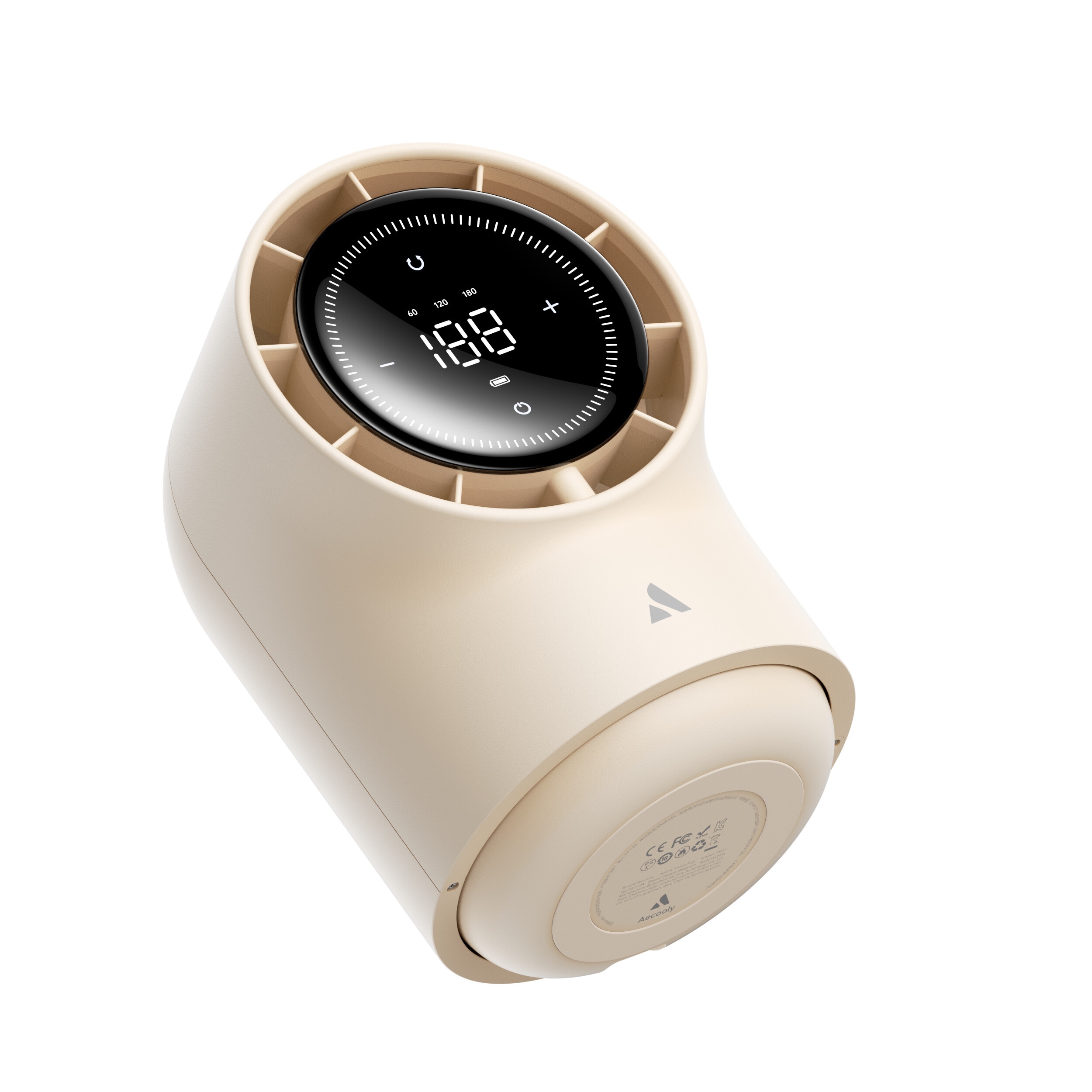 Aecooly Chic 01 TB01 – Stolní USB ventilátor s automatickým otáčením béžový