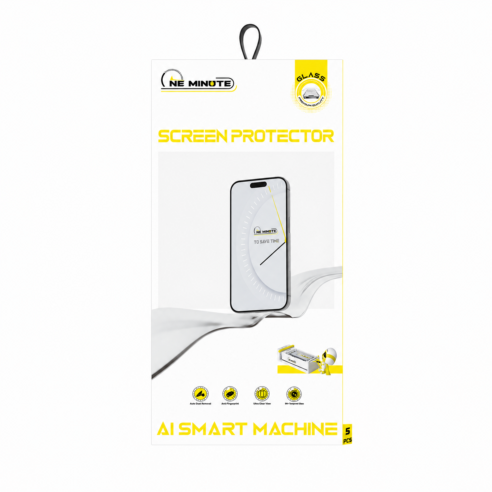 Oneminute ochranné sklo pro Samsung Galaxy A36 2.5D Clear HD pro AI Smart Machine 5 ks