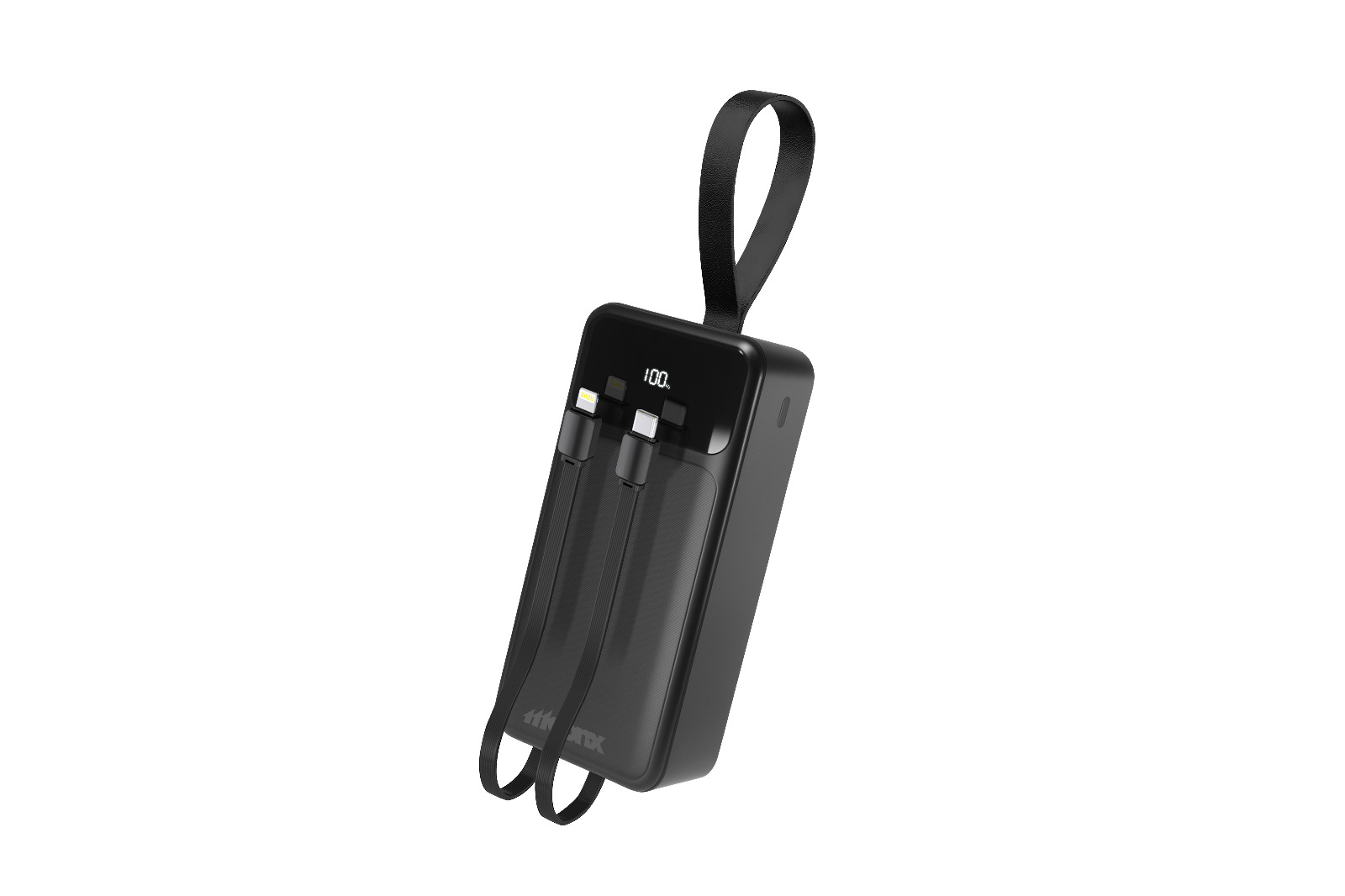 MOONX powerbanka MP05 PD 20W 1xUSB-C + 1xUSB QC3.0 22.5W 30000mAh černá