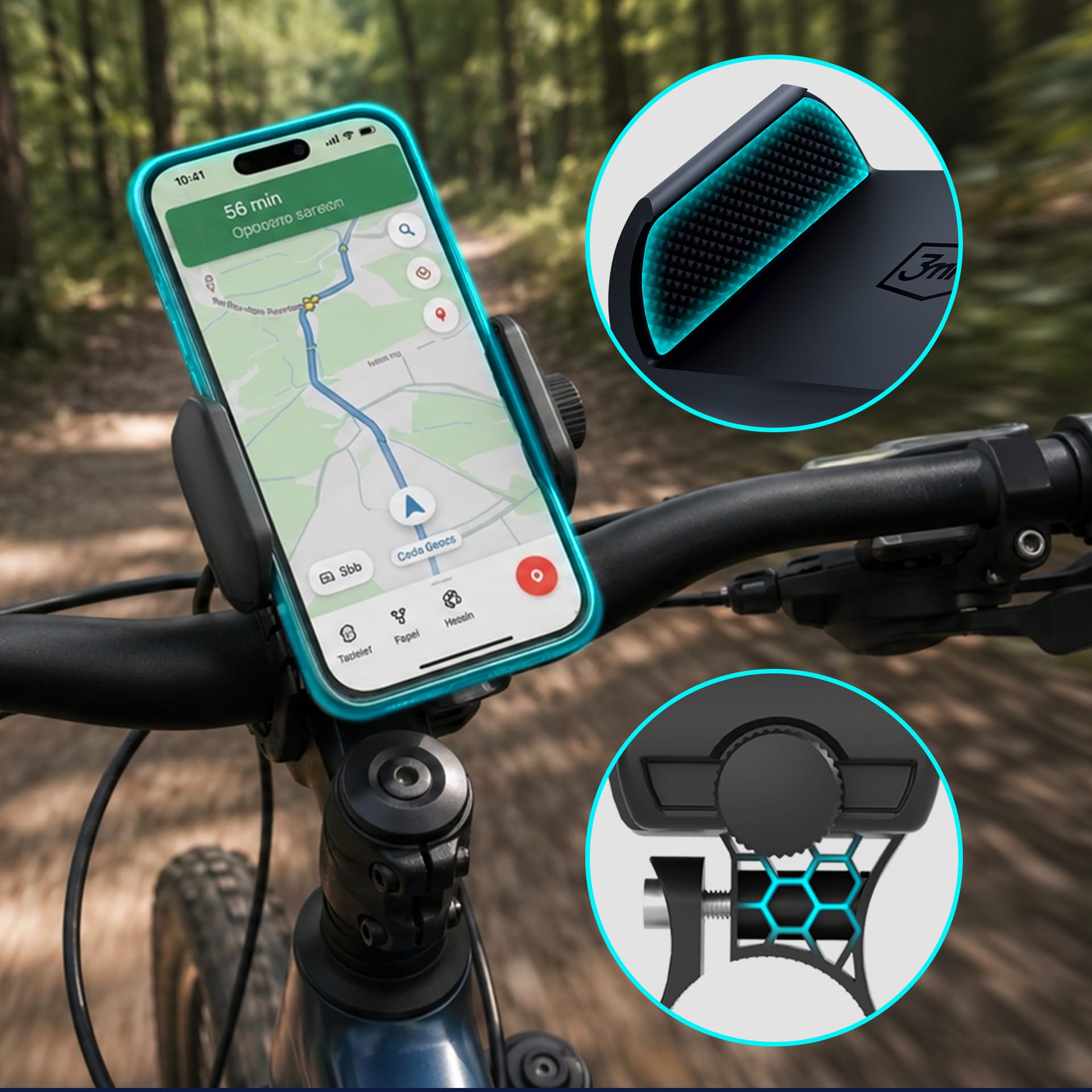 3mk BikeGrip – univerzální držák telefonu na kolo, koloběžku, skútr aj.