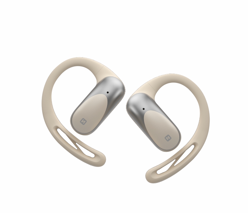 SWISSTEN Running Open Ear – bezdrátová Bluetooth TWS sluchátka s otevřenou konstrukcí béžová