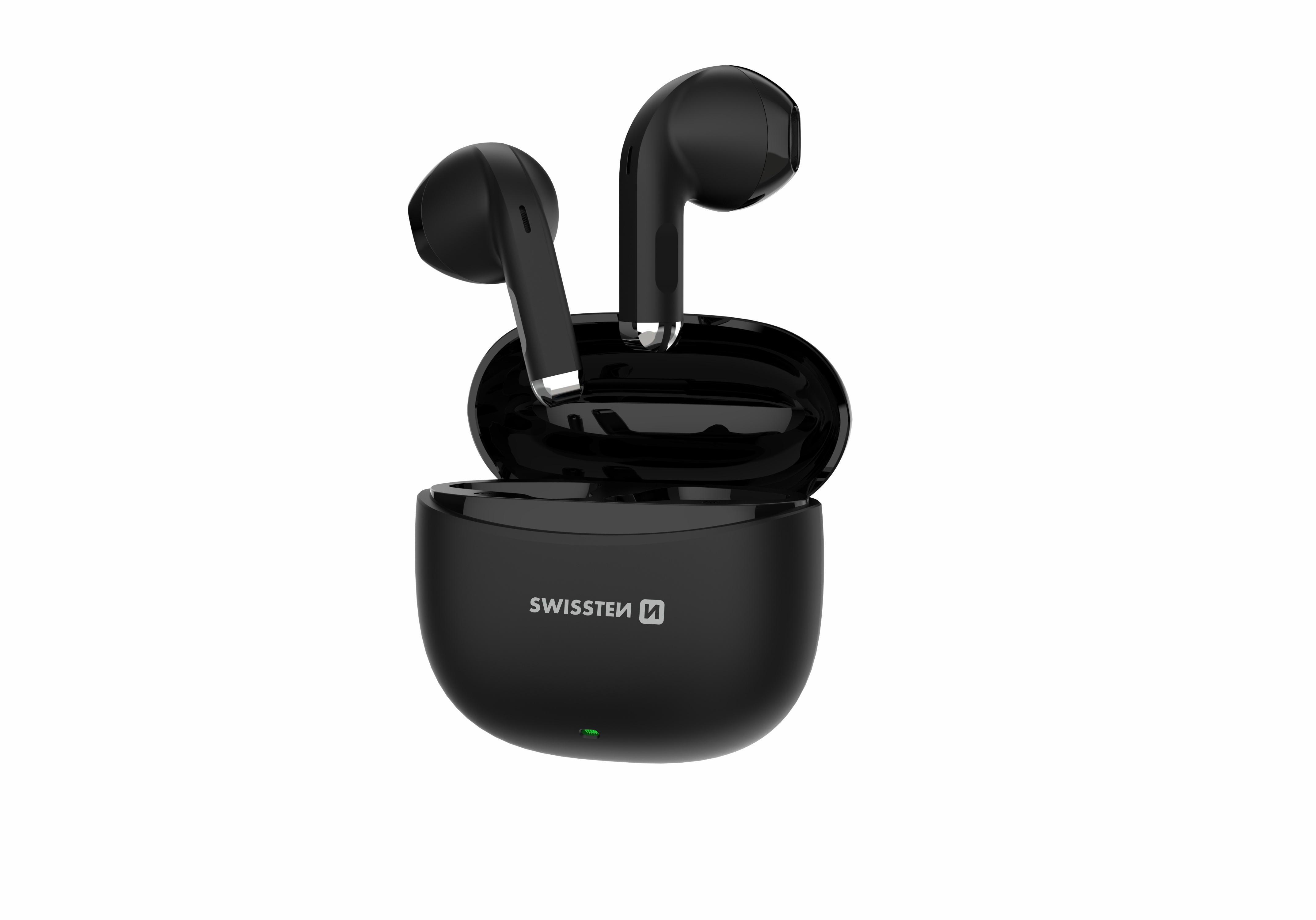 SWISSTEN Mini Tune bezdrátová sluchátka TWS Bluetooth 6.0 IP54 černá