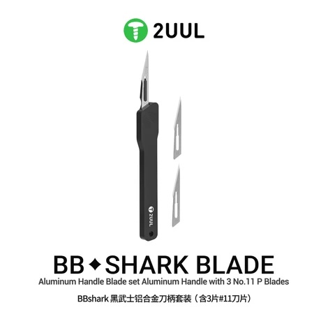 2UUL BL11 BB shark – servisní skalpel se 3 výměnnými čepelemi No.11