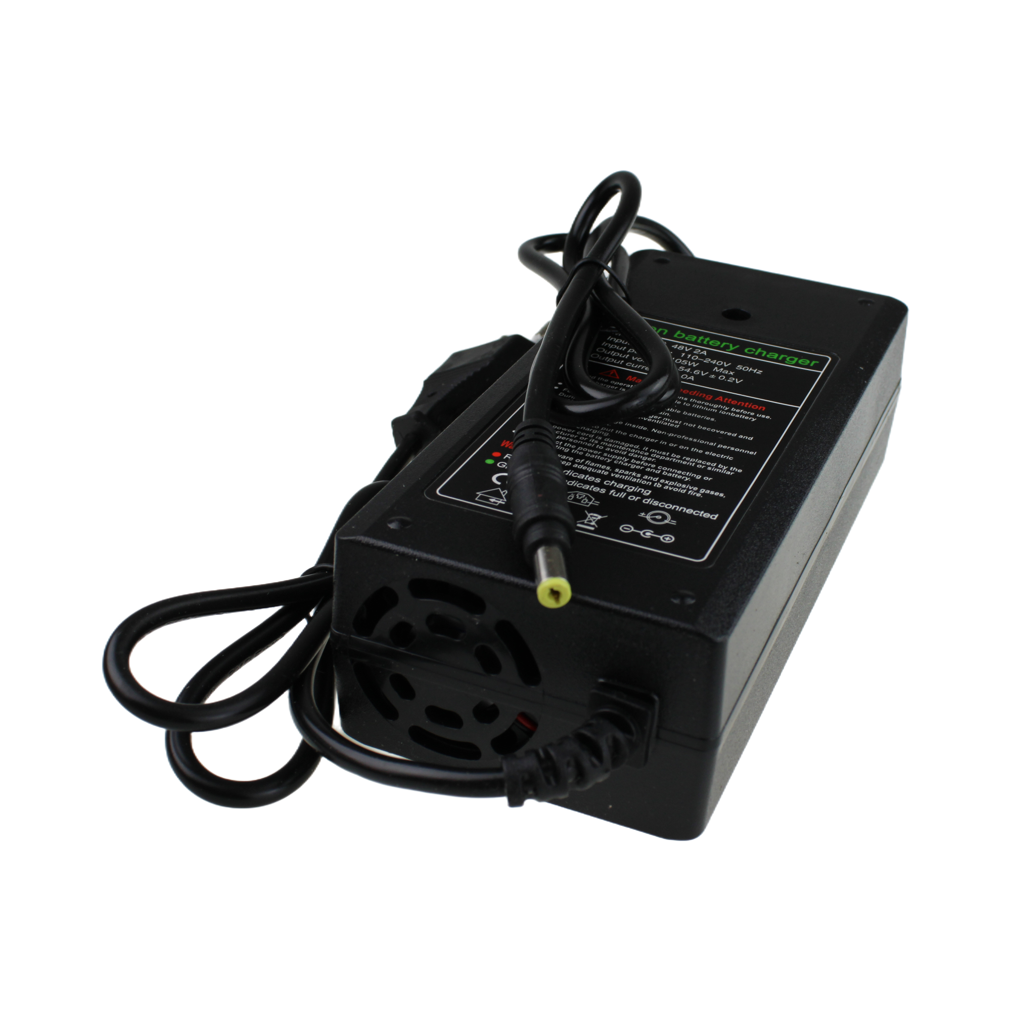 Nabíječka napájecí zdroj 54,6V 2A DC 5,5 × 2,1 mm pro elektrické koloběžky Kugoo G2 PRO a Joyor F7 F5-S S8-S