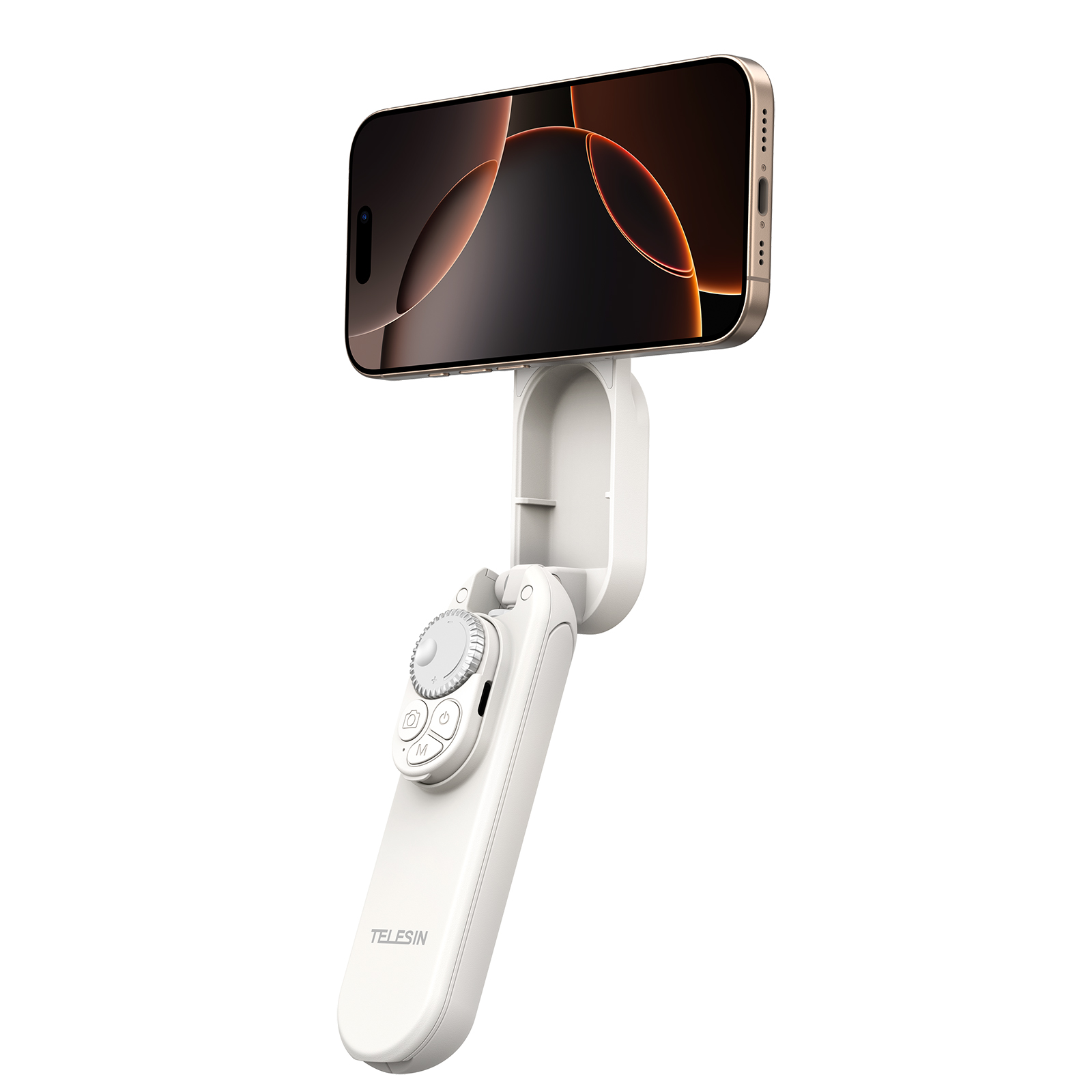 Telesin P1-TSS-006 - magnetický mini selfie stick se stativem MagSafe bílý