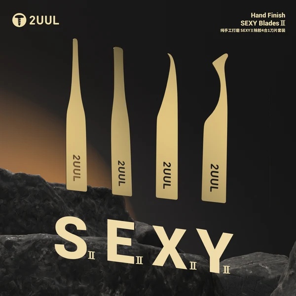 2UUL DA61 SEXY BLADES 2 – 4v1 sada nožů pro odstranění lepidla z PCB / BGA