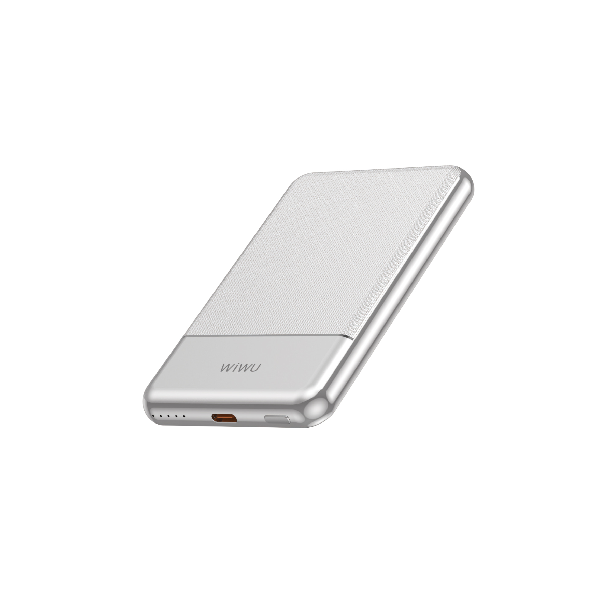 WiWU kovová hliníková magnetická powerbanka MagSafe Seraph Alloy Wi-P088 5000mAh 20W stříbrná