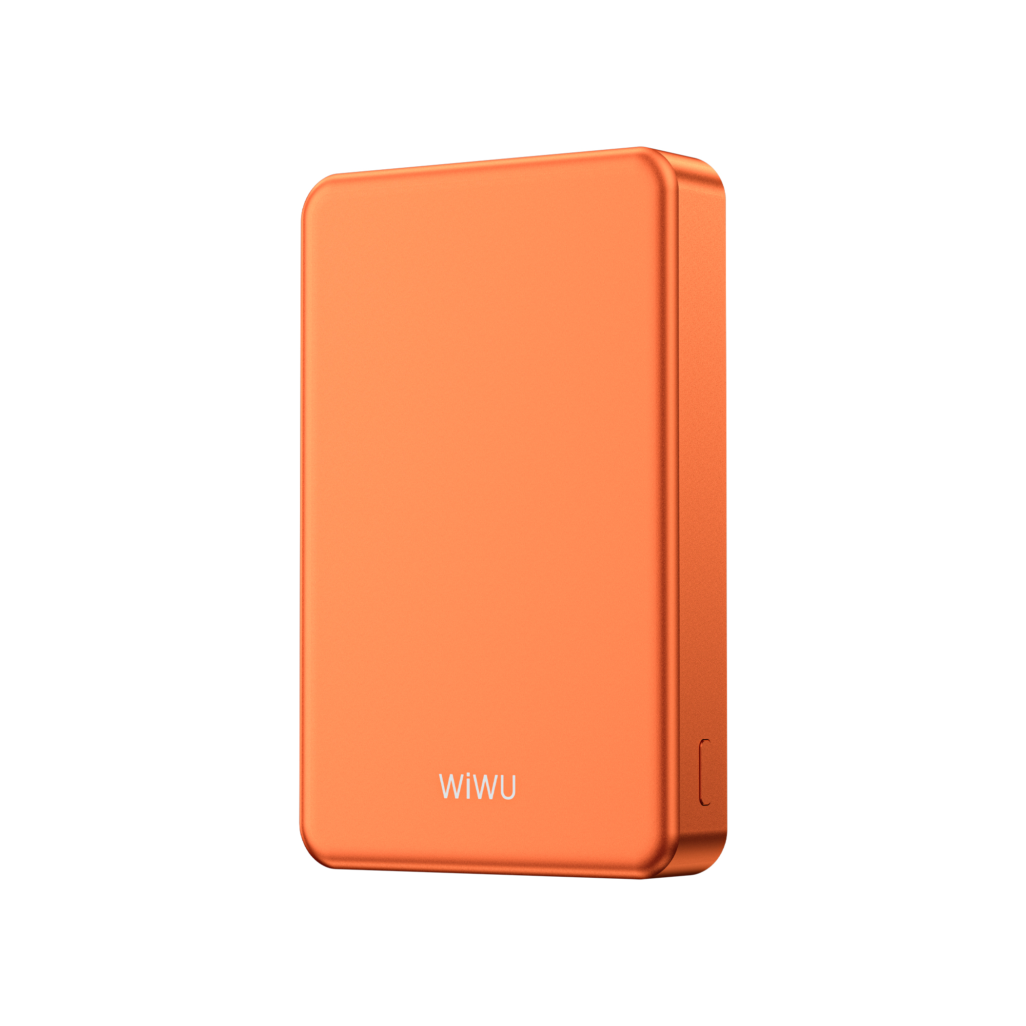 WiWU ultra tenká magnetická powerbanka MagSafe P15-1 10000mAh oranžová