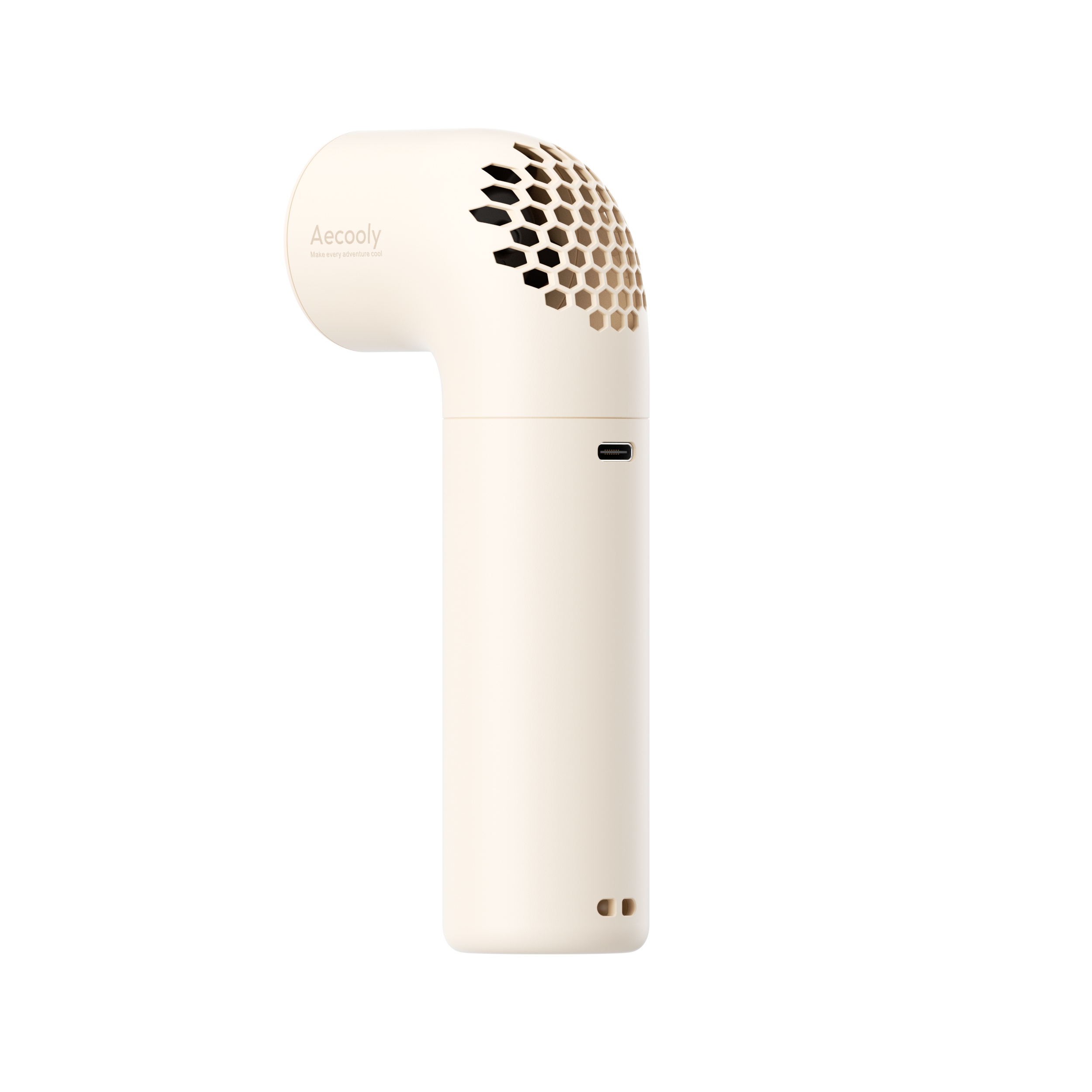 Aecooly Aero PH02-A – Výkonný ruční ventilátor 3500 mAh béžový