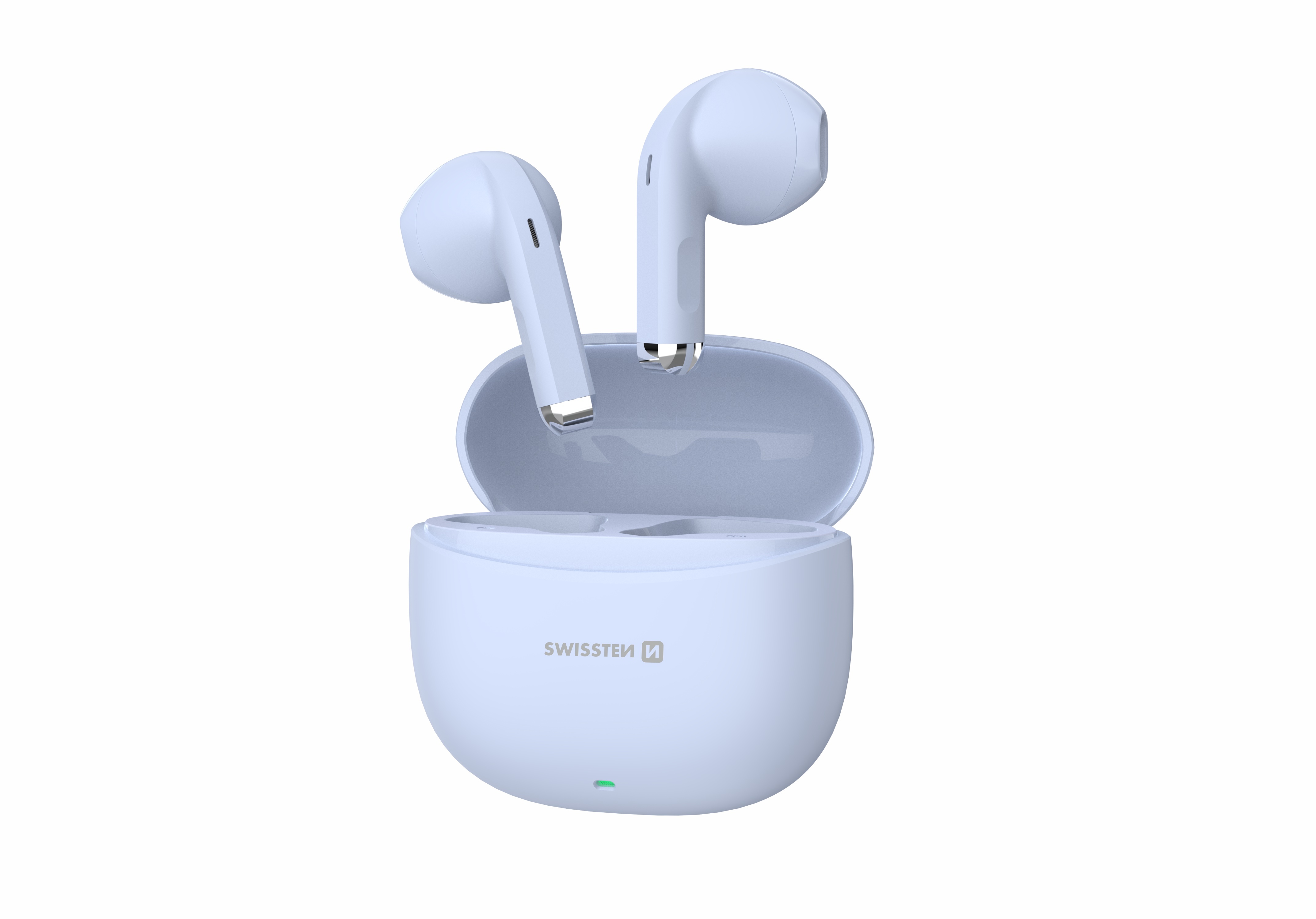 SWISSTEN Mini Tune bezdrátová sluchátka TWS Bluetooth 6.0 IP54 modrá