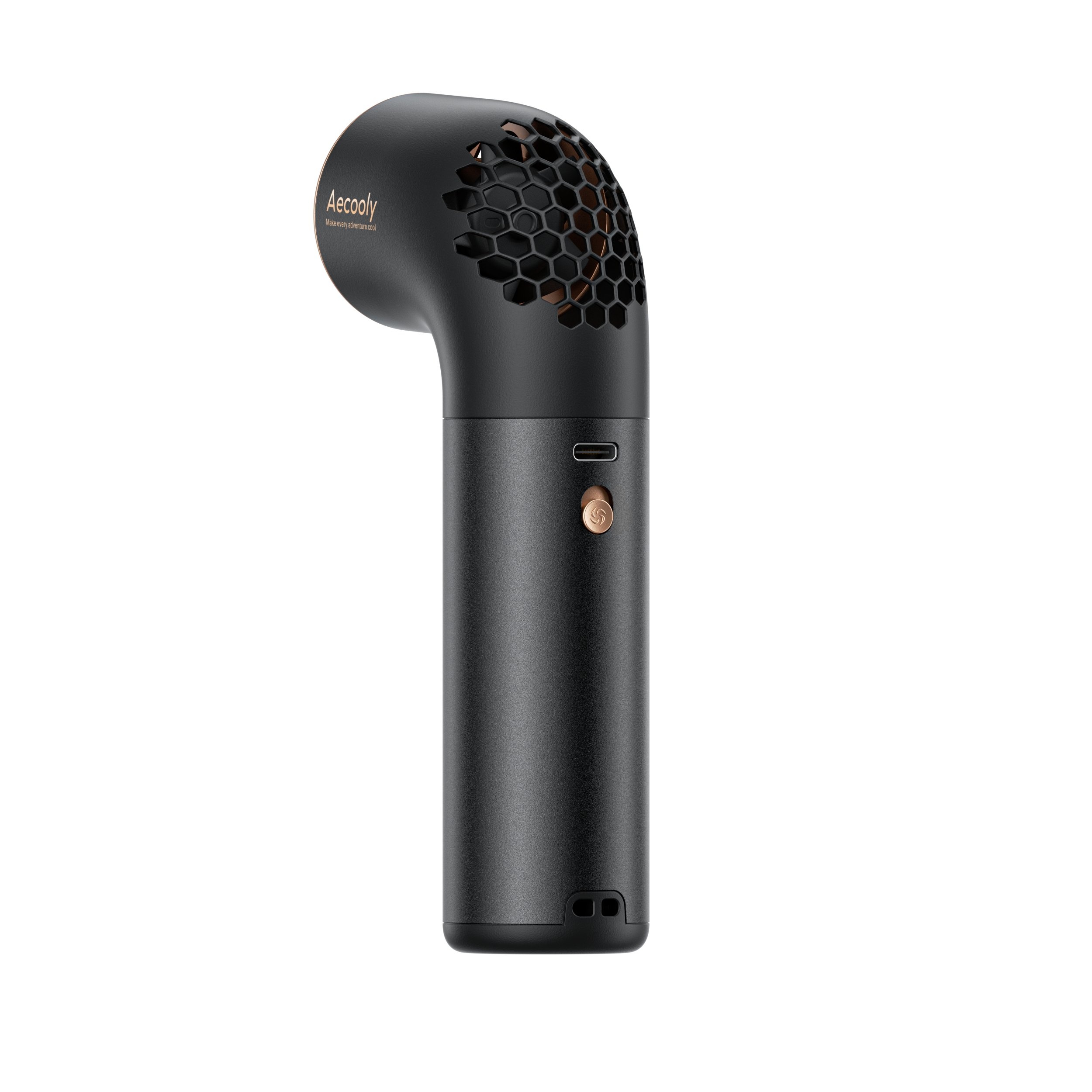 Aecooly Aero Ultra PH03 – Rychlý kovový ruční ventilátor černý