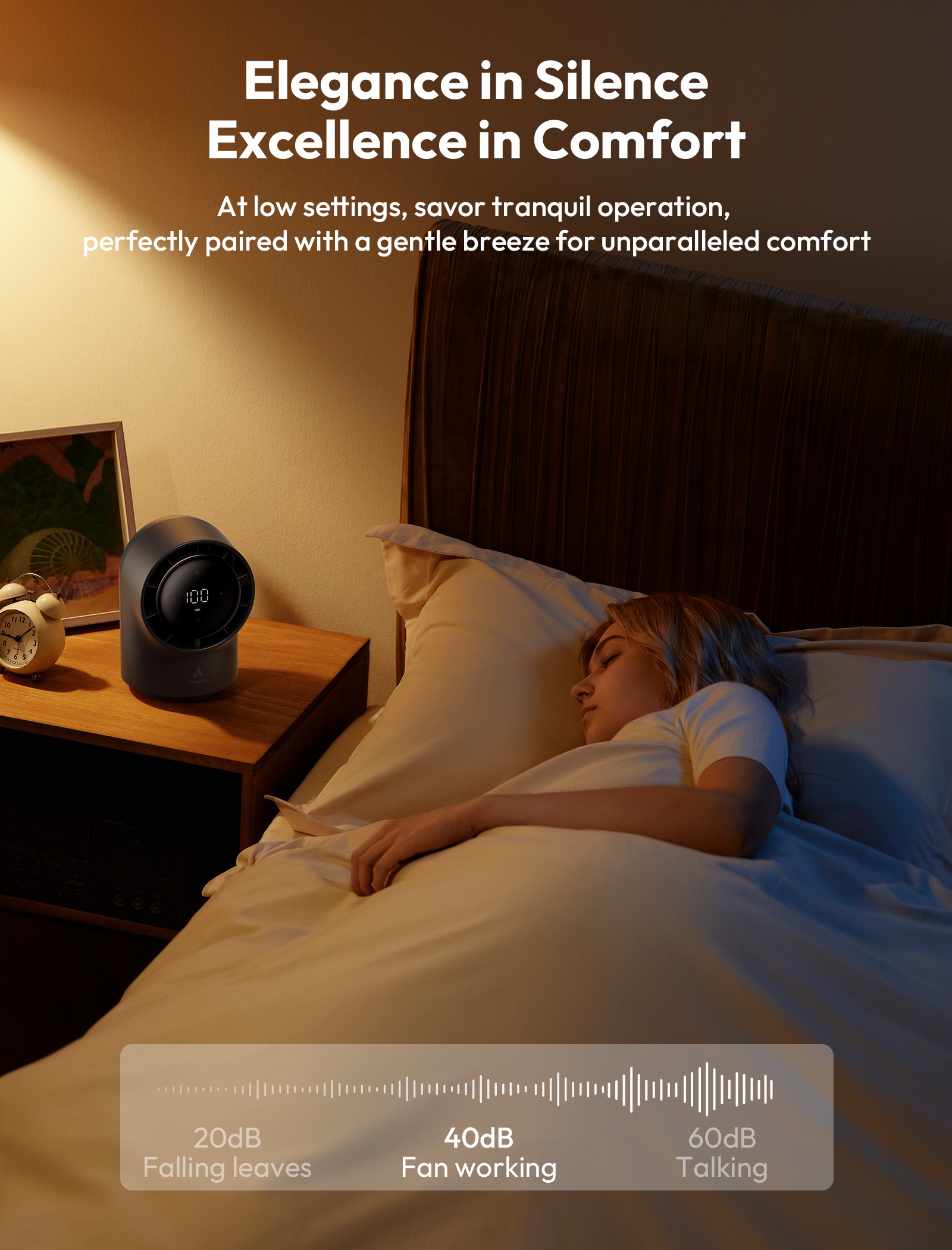 Aecooly Chic 01 Lite TB02 – Stolní USB ventilátor černý
