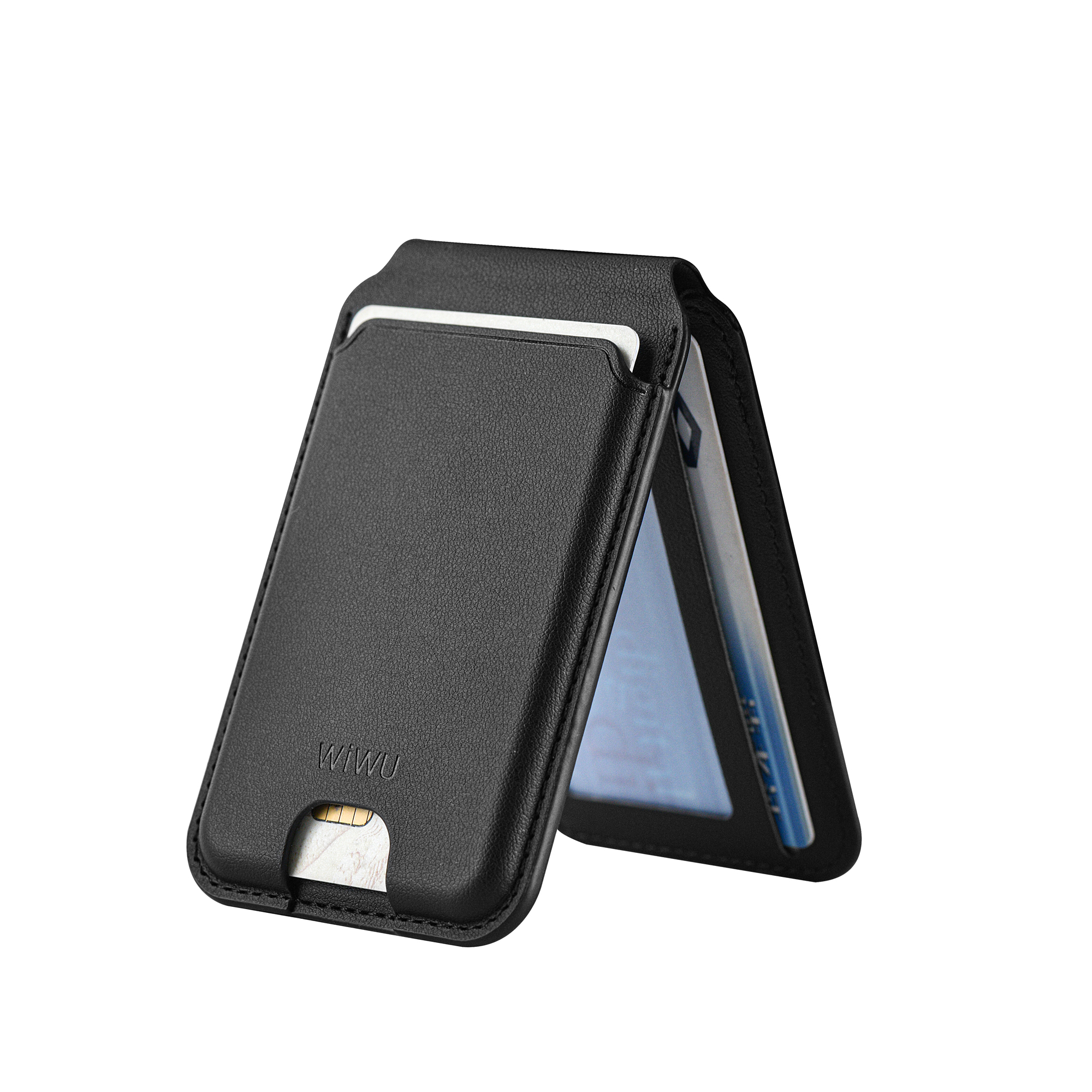 WiWU magnetická peněženka se stojánkem MagSafe Mag Wallet Pro MW-003 černá