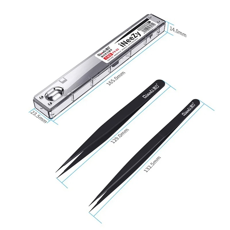 QianLi - iNeezy FX-04 Antimagnetická pinzeta čtvercového typu (široký hrot)