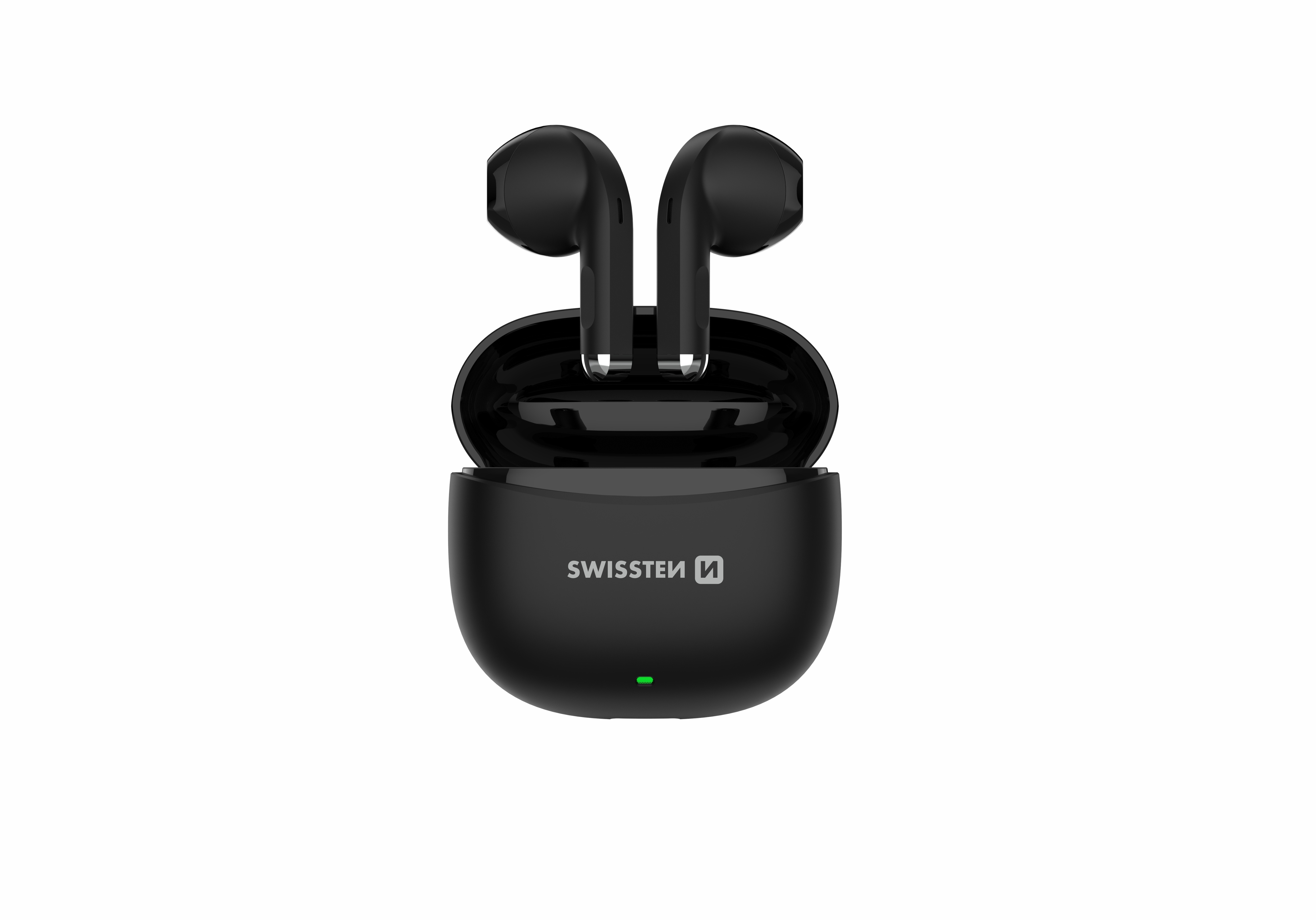 SWISSTEN Mini Tune bezdrátová sluchátka TWS Bluetooth 6.0 IP54 černá