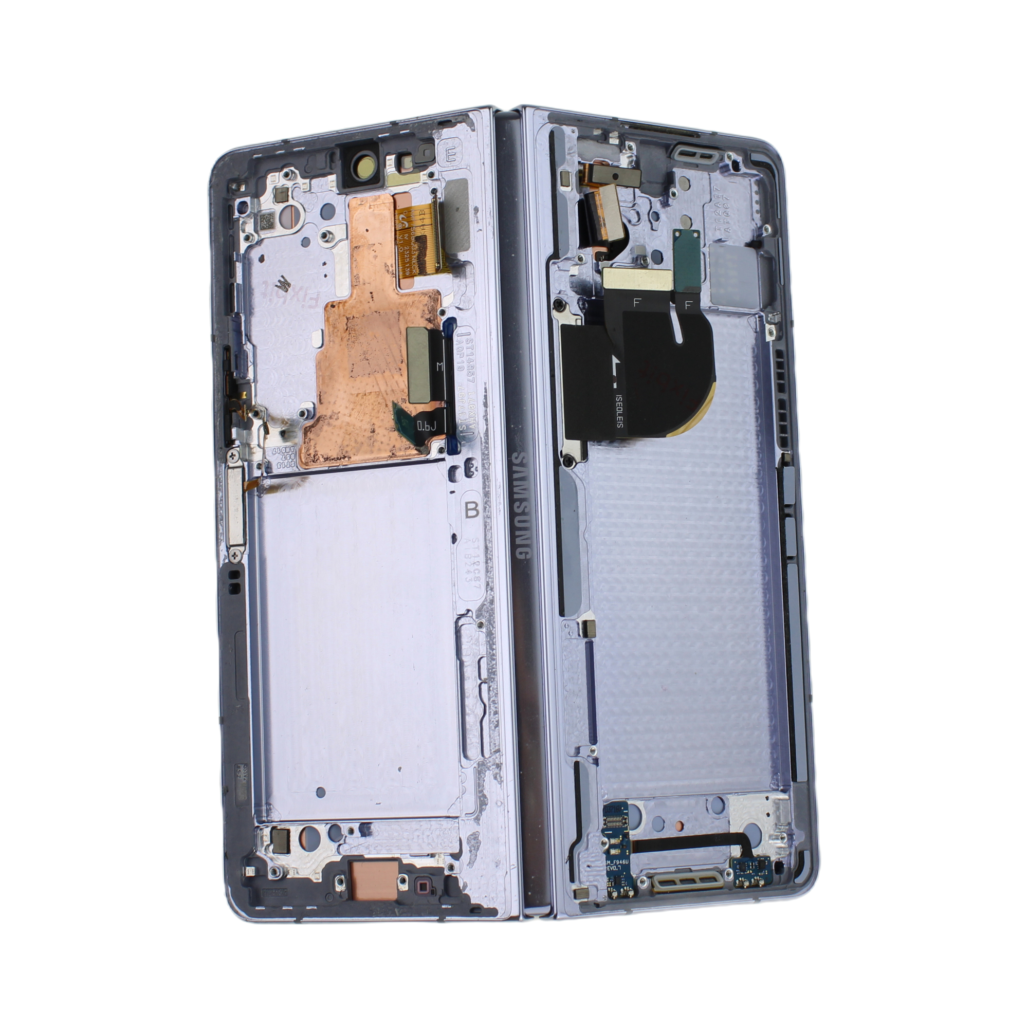 Originál LCD + Dotyková vrstva Samsung Galaxy Z Fold 5 SM-F946 modro-stříbrná demontovaný díl