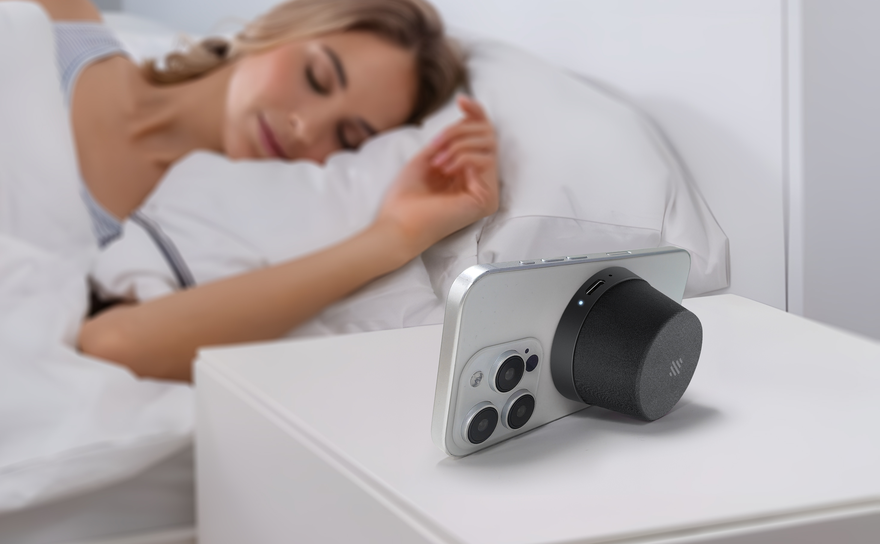 Miatone Magboom Mini IPX6 magnetický bluetooth reproduktor s MagSafe černý