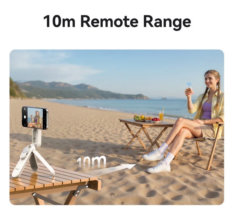 Telesin P1-TSS-006 - magnetický mini selfie stick se stativem MagSafe bílý