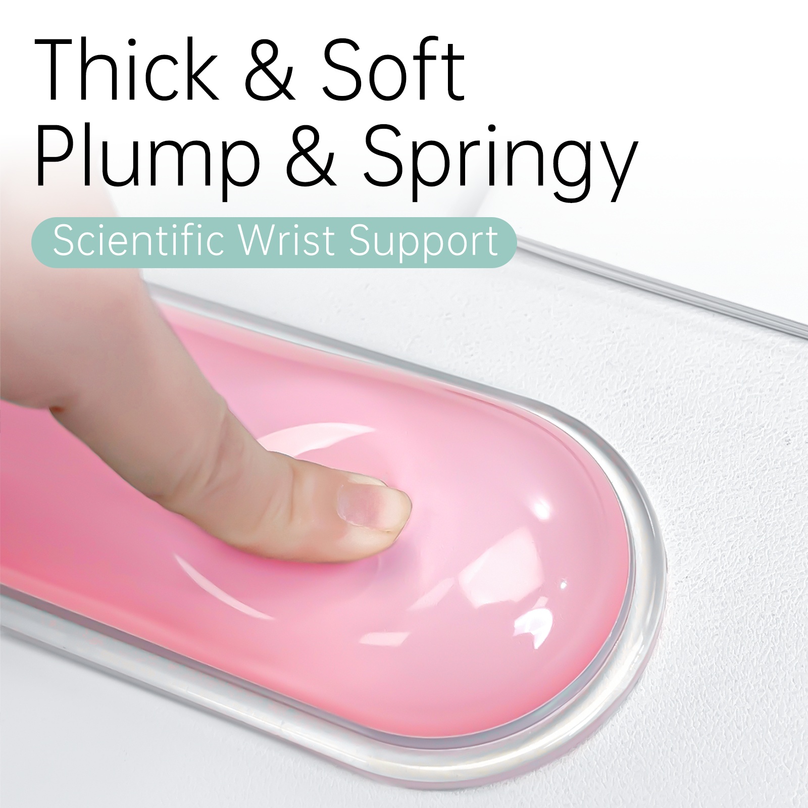 Mofii ergonomická opěrka zápěstí KWR-01 růžová 309mm