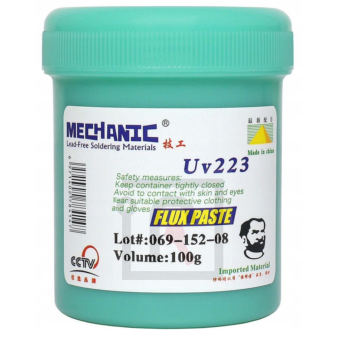 MECHANIC UV-223 – pájecí tavidlo Flux pasta 100 g pro SMD, BGA a PCB
