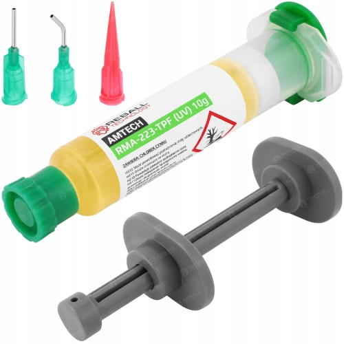 Amtech RMA-223 TPF UV Pájecí tavidlo 10 g sada s aplikátorem a jehlami