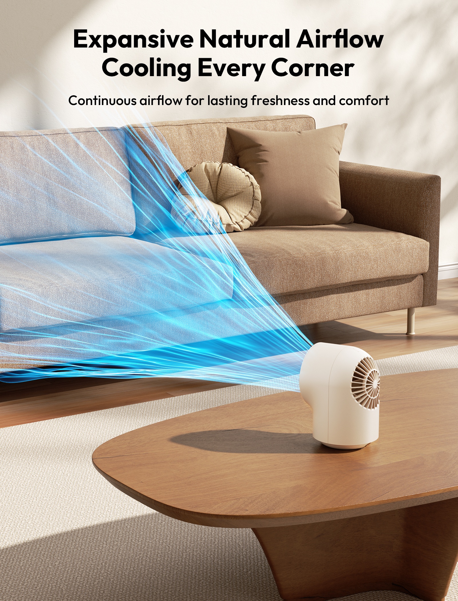 Aecooly Chic 01 Lite TB02 – Stolní USB ventilátor béžový