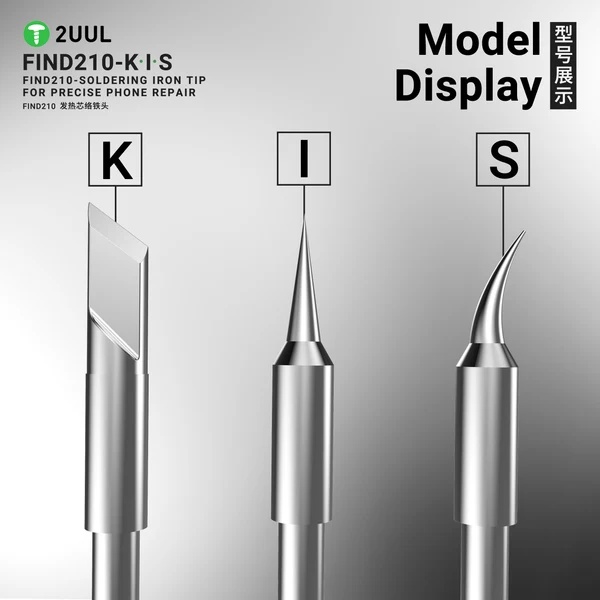 2UUL FD12 C210 – zkosený pájecí hrot pro pájecí stanice