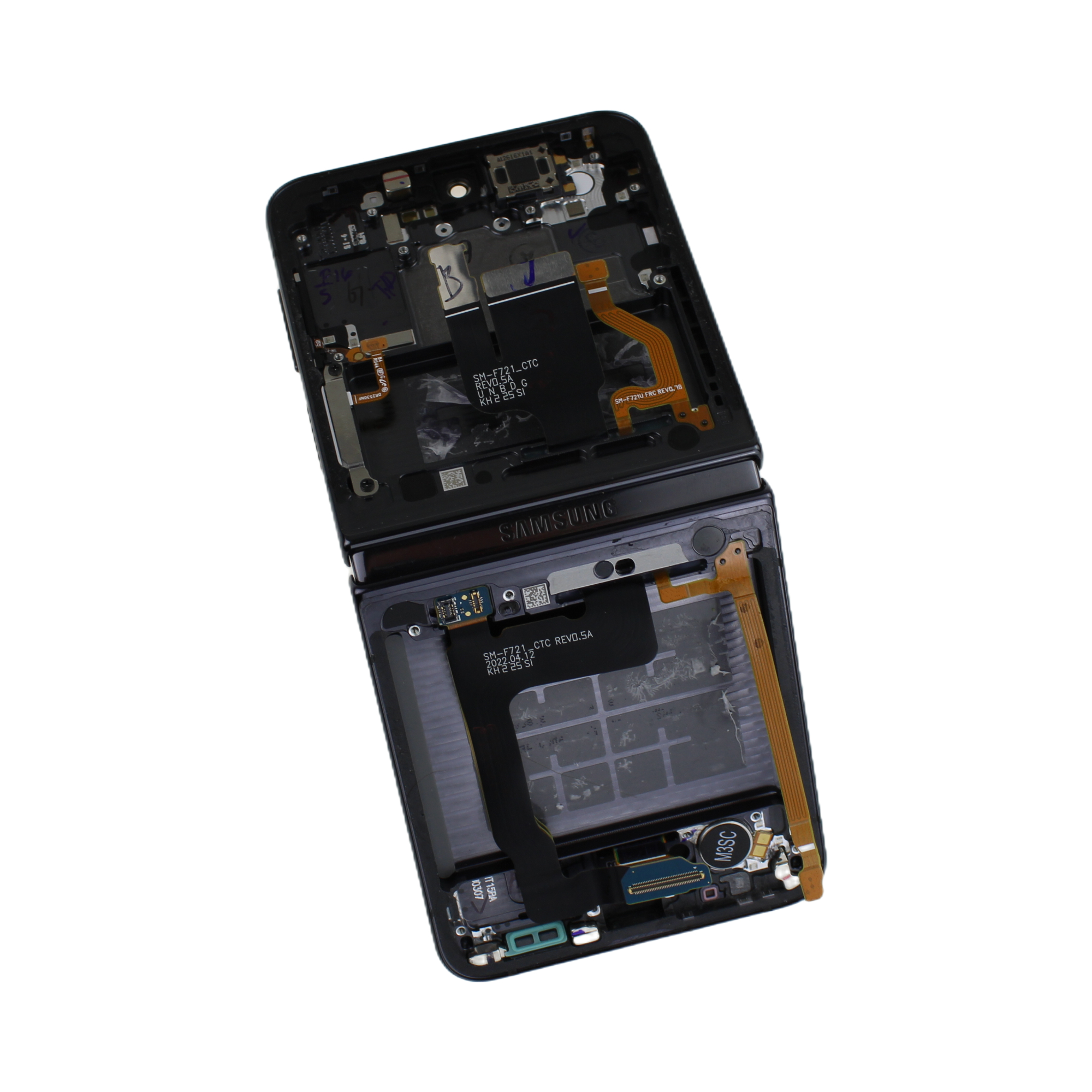 Originál LCD + Dotyková vrstva Samsung Galaxy Z Flip 4 SM-F721 černá demontovaný dil