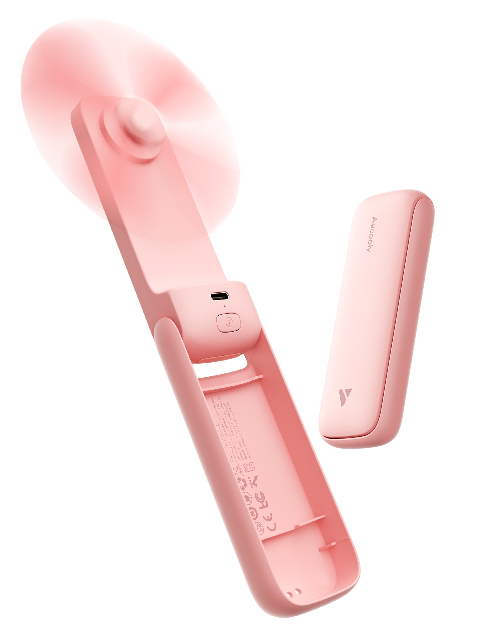 Aecooly Pocket 01 PF01 – kapesní skládací ruční ventilátor růžový