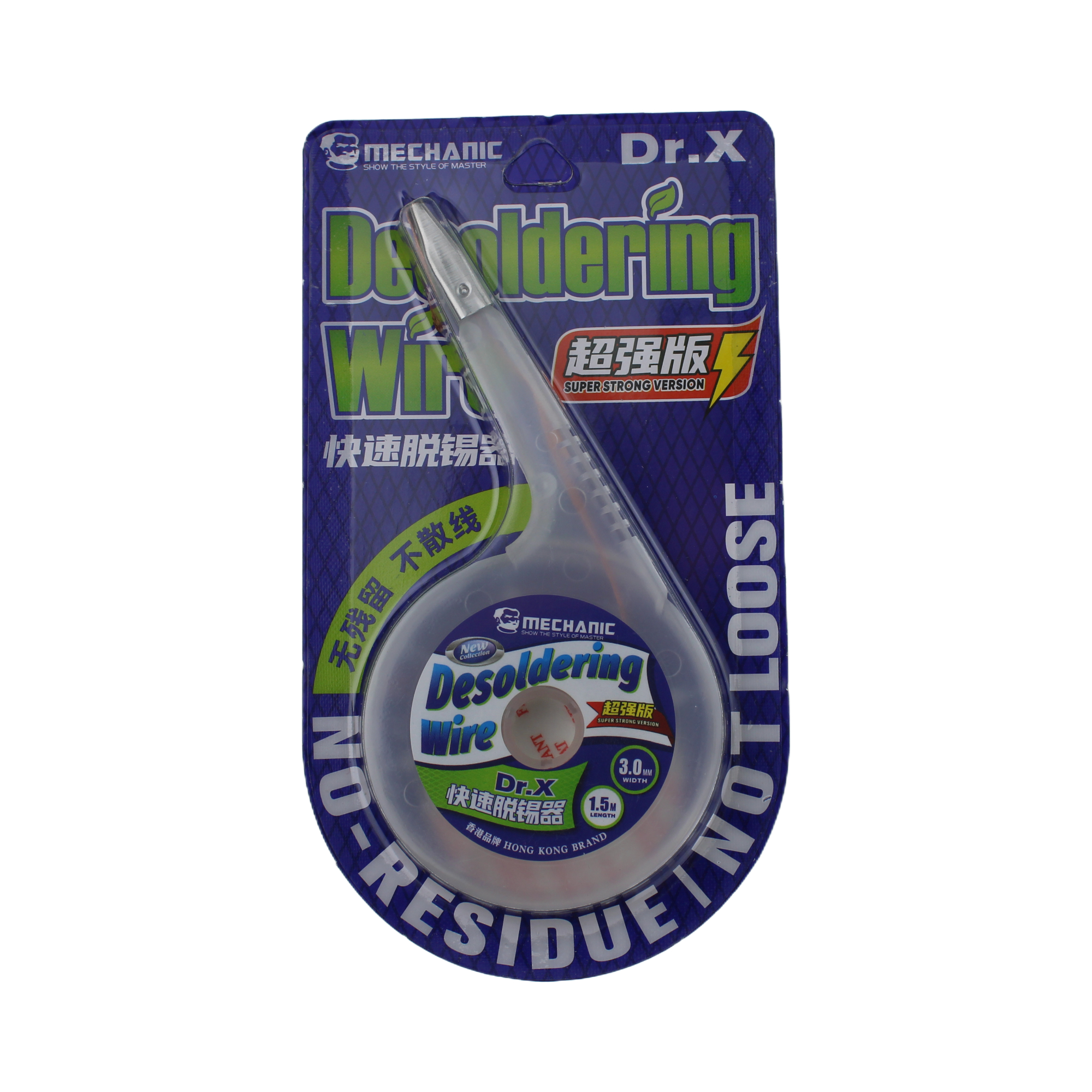 MECHANIC DR X – měděný odpájecí knot pro odstranění cínu 3 mm 1,5 m