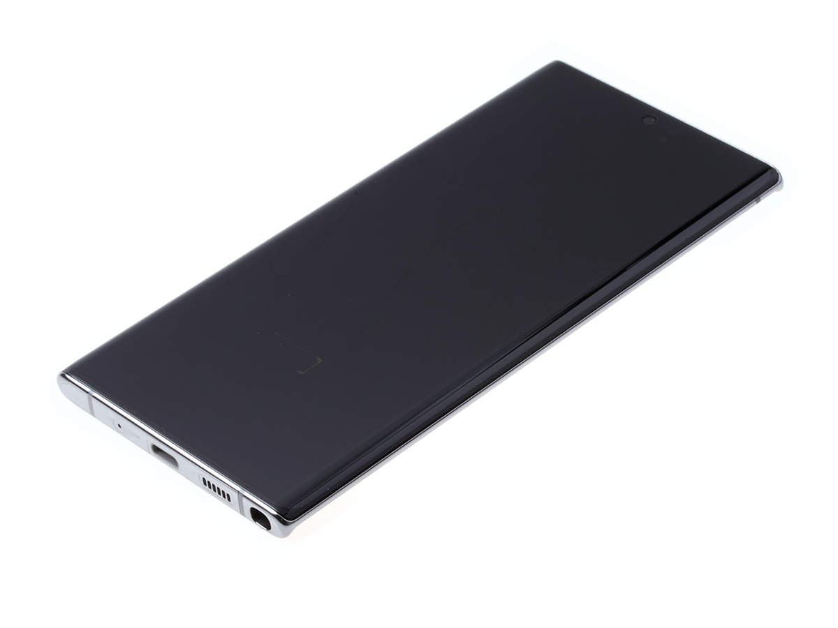Originál LCD + Dotyková vrstva Samsung Galaxy Note 10 Plus SM-N975 stříbrná - demontovaný dil
