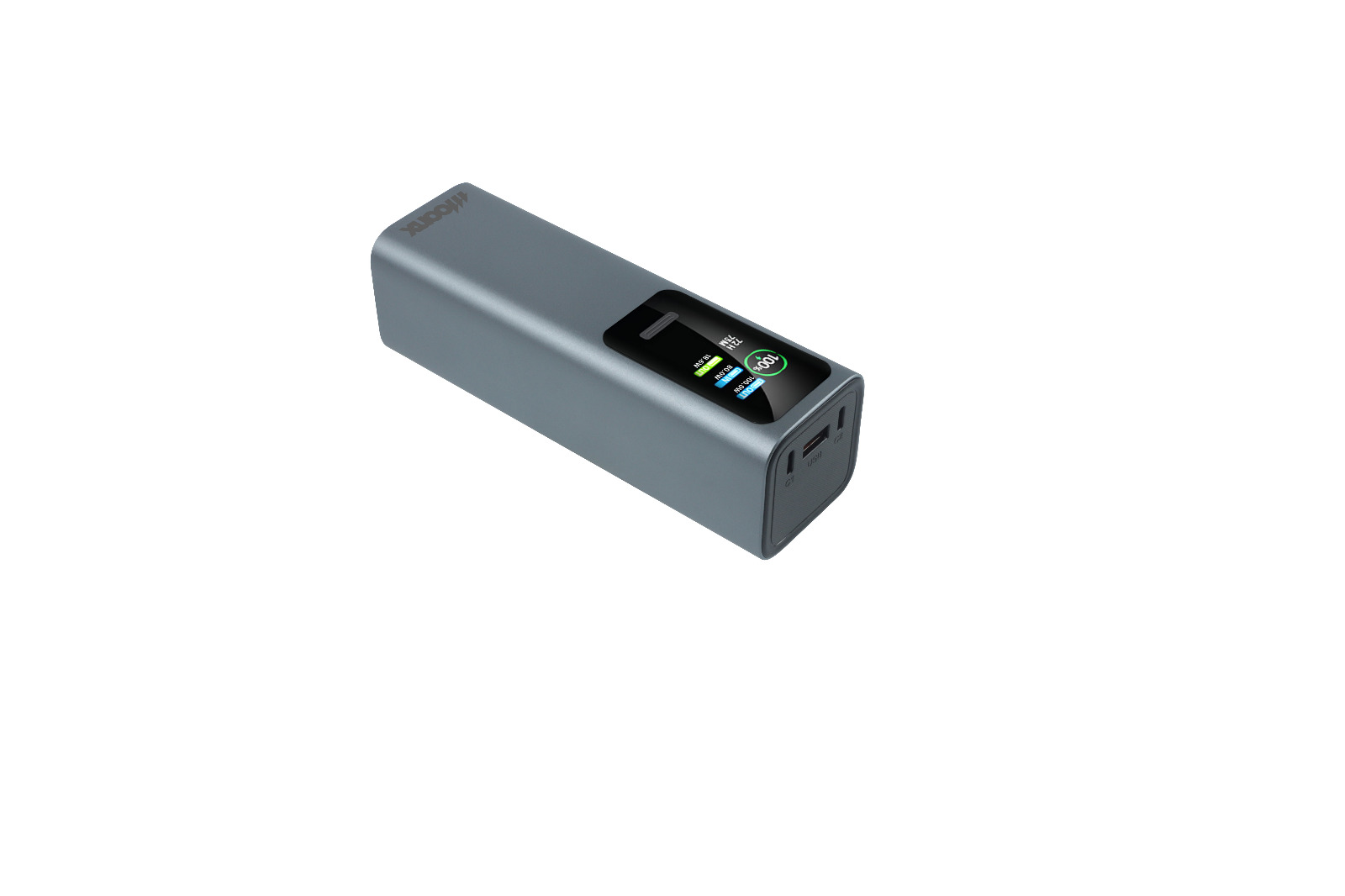 MOONX powerbanka MP07 PD 165W 2xUSB-C + 1xUSB QC3.0 22.5W 30000mAh černá