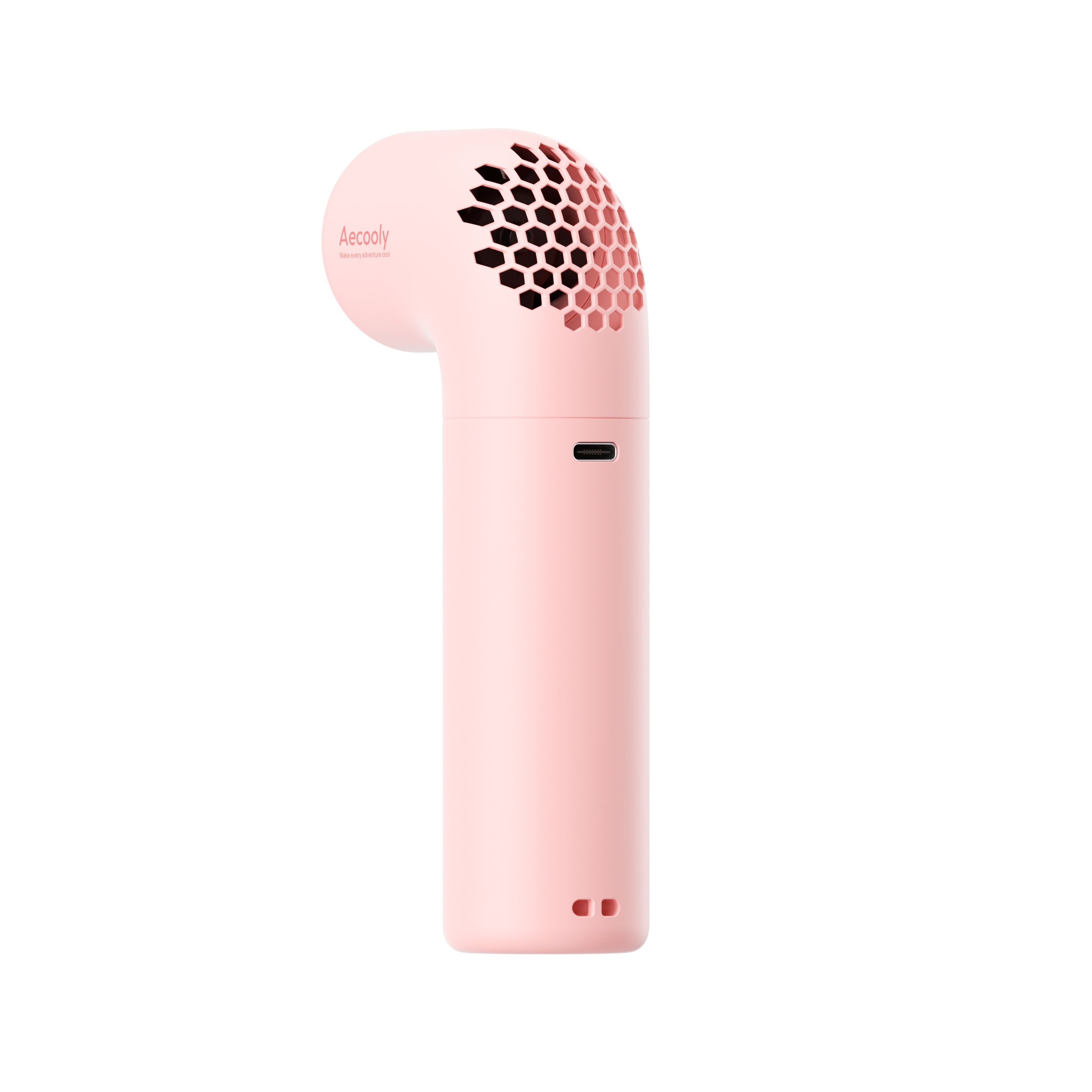 Aecooly Aero PH02-A – Výkonný ruční ventilátor 3500 mAh růžový
