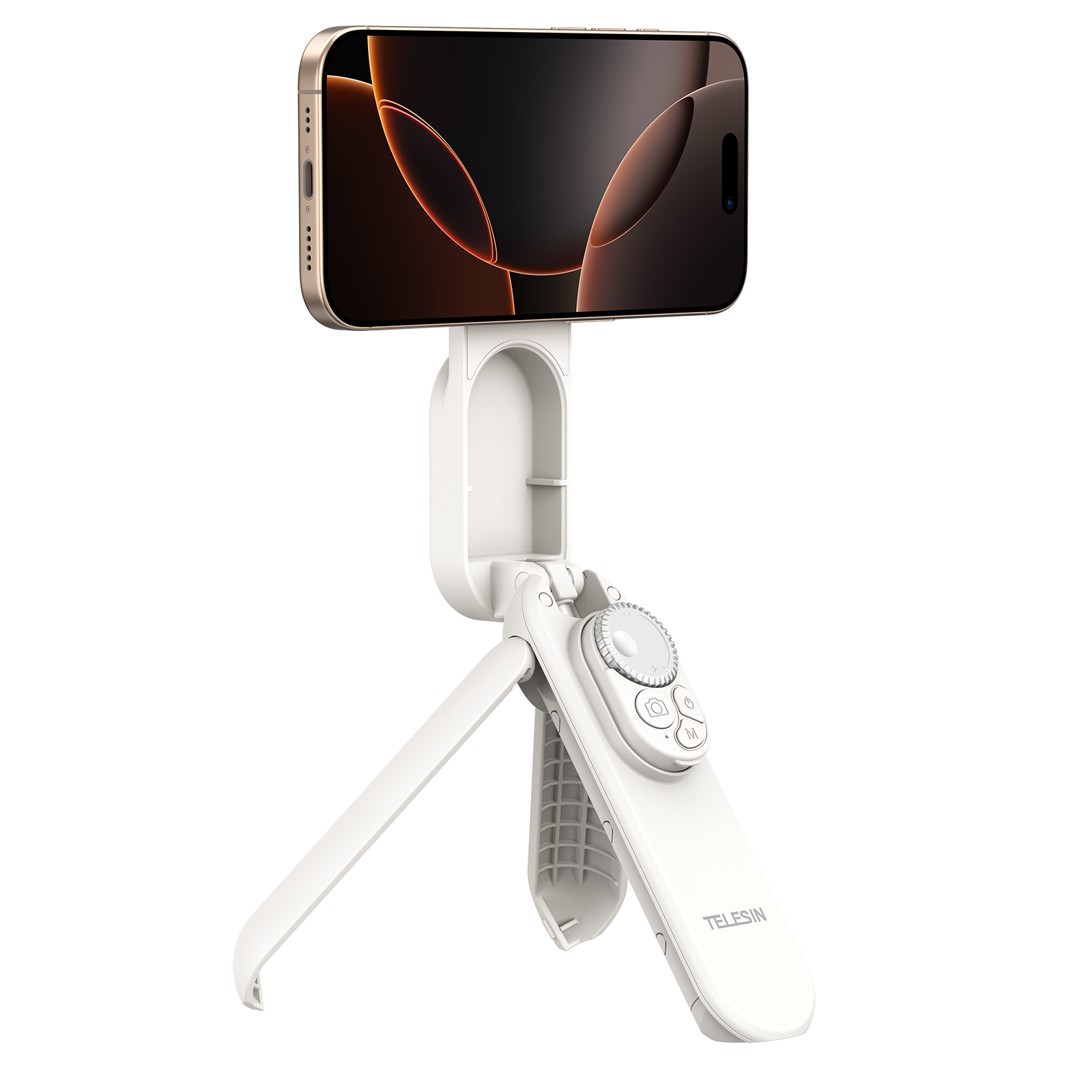Telesin P1-TSS-006 - magnetický mini selfie stick se stativem MagSafe bílý