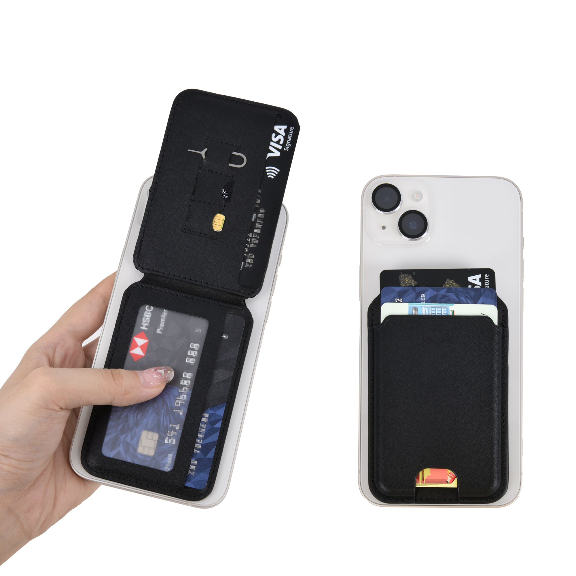 WiWU magnetická peněženka se stojánkem MagSafe Mag Wallet Pro MW-003 černá