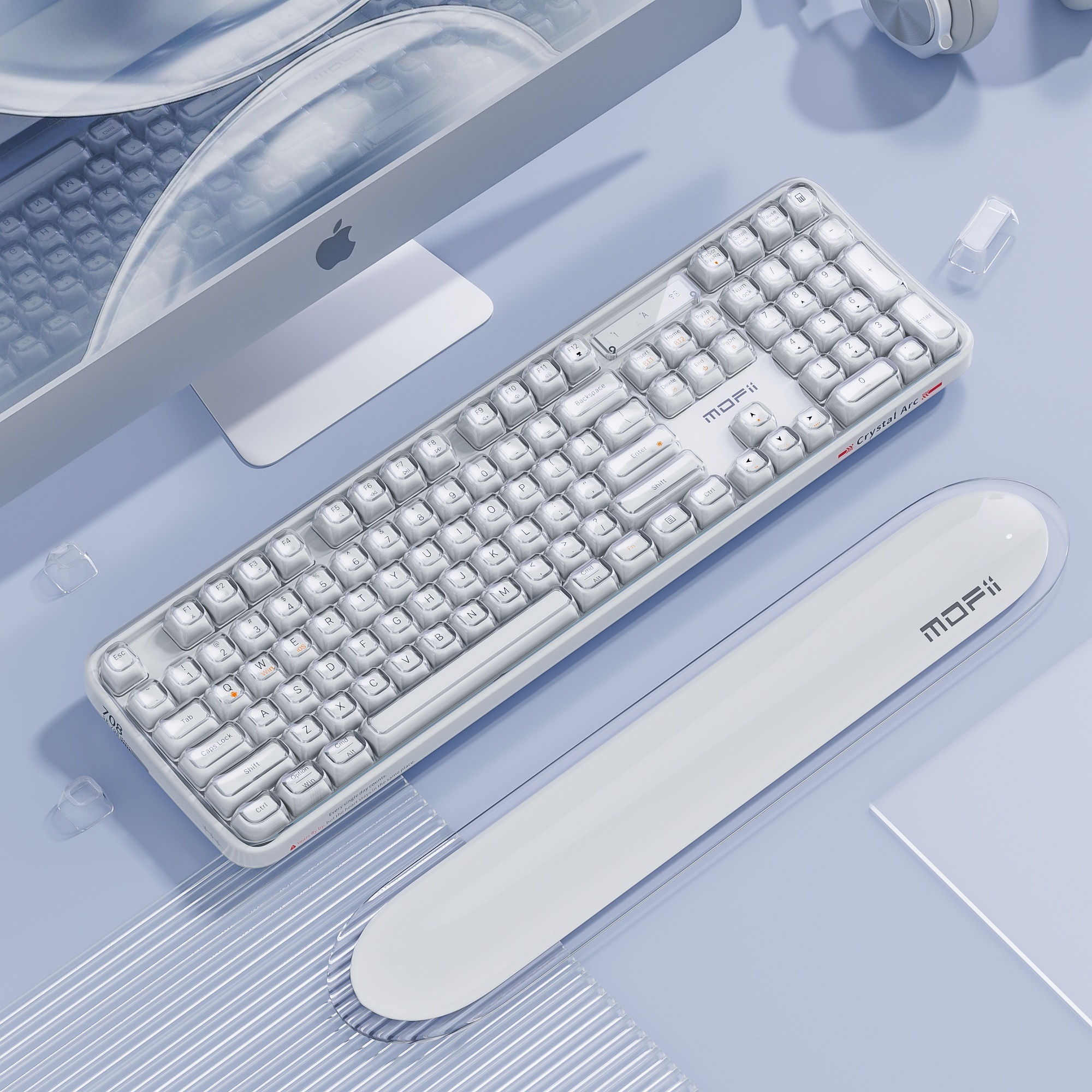 Mofii ergonomická opěrka zápěstí KWR-02 bílá 358mm