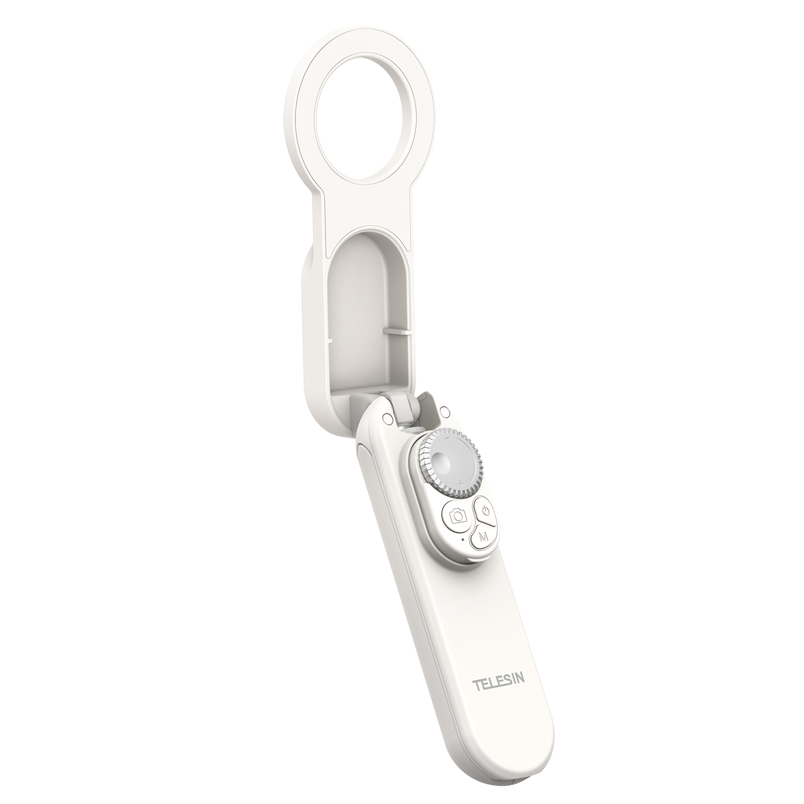 Telesin P1-TSS-006 - magnetický mini selfie stick se stativem MagSafe bílý