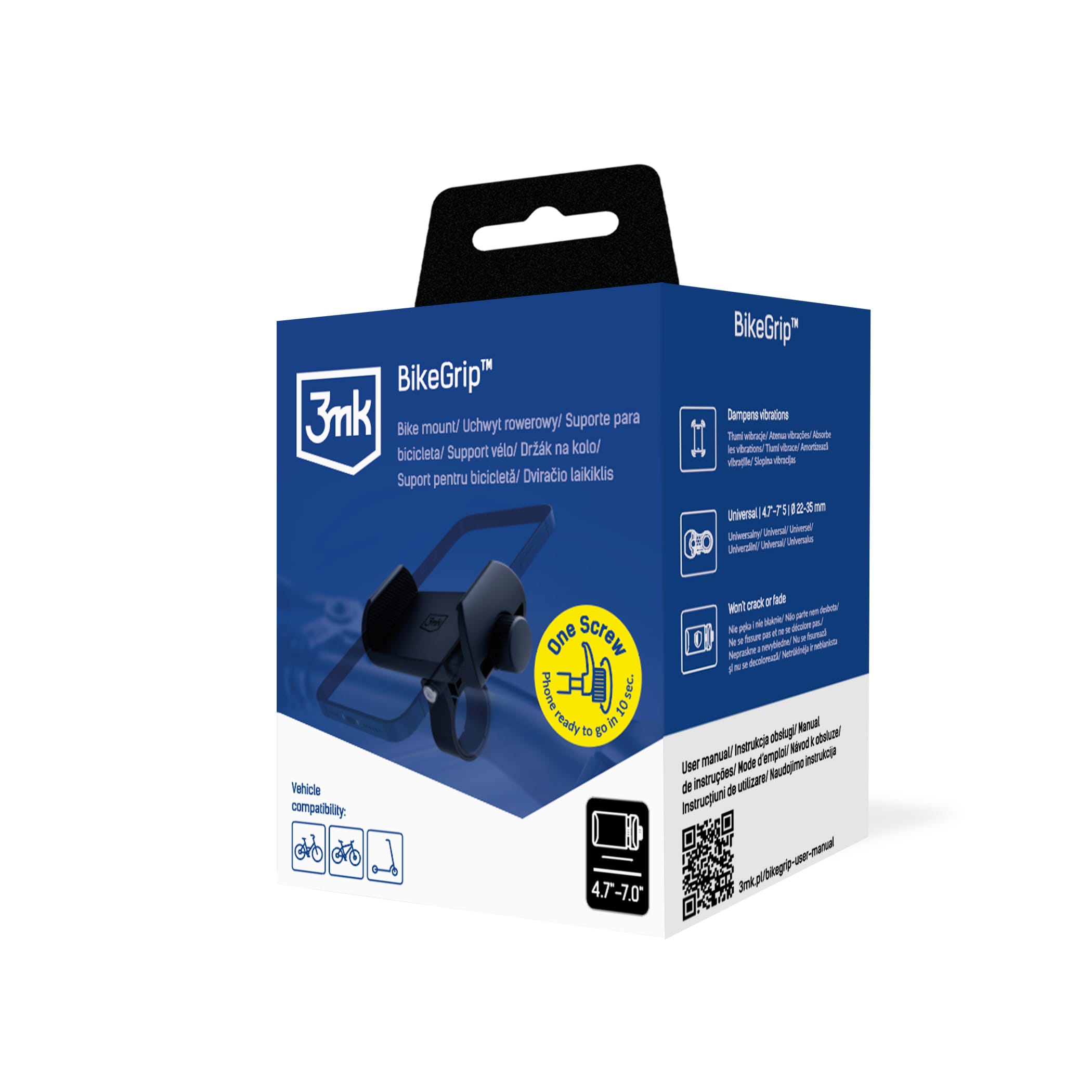 3mk BikeGrip – univerzální držák telefonu na kolo, koloběžku, skútr aj.