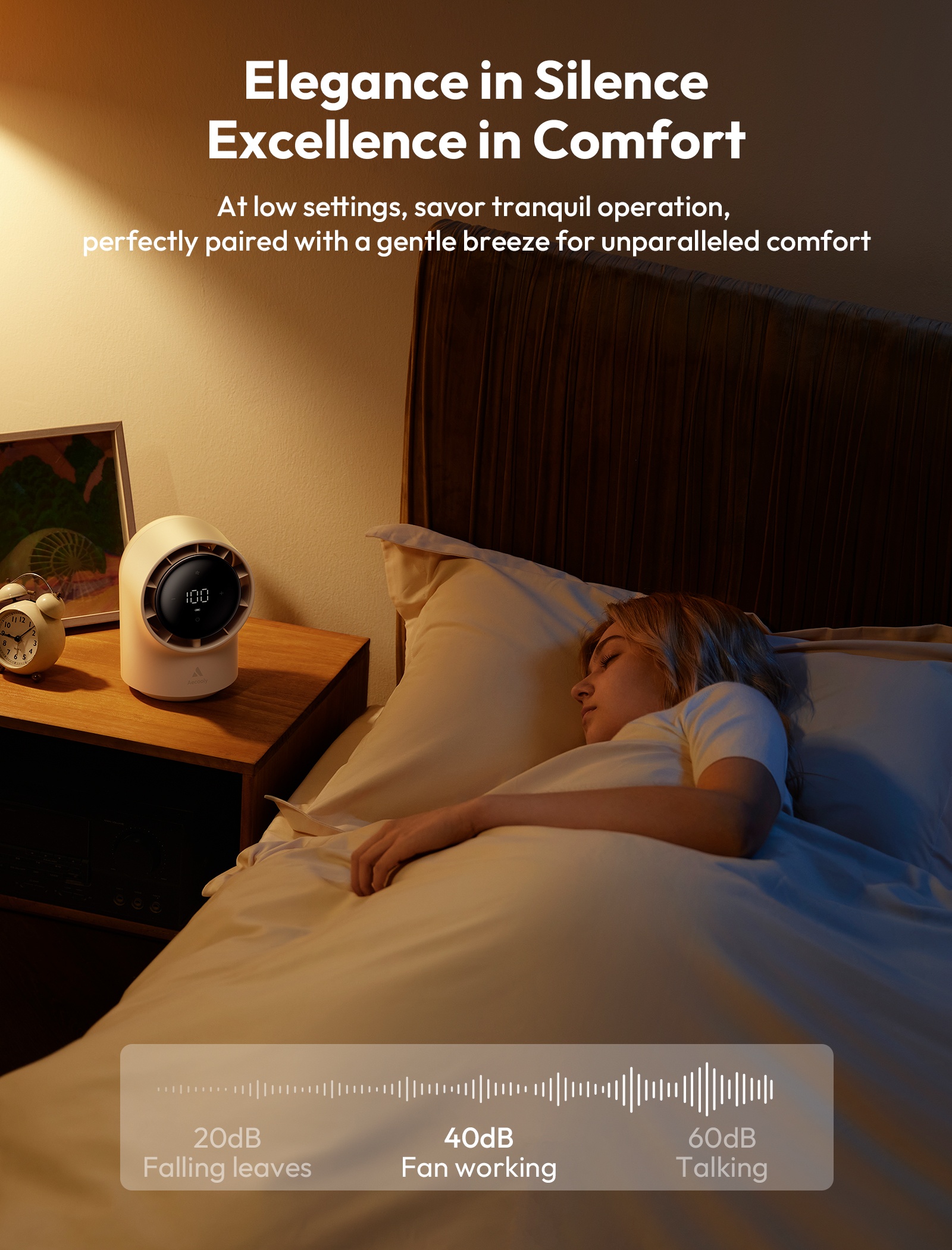 Aecooly Chic 01 Lite TB02 – Stolní USB ventilátor černý