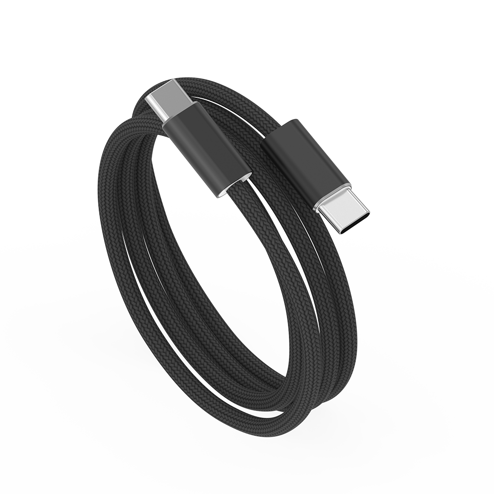 WiWU kabel USB-C / USB-C 240W Essen nylonový oplet Wi-C101 1.5m černý