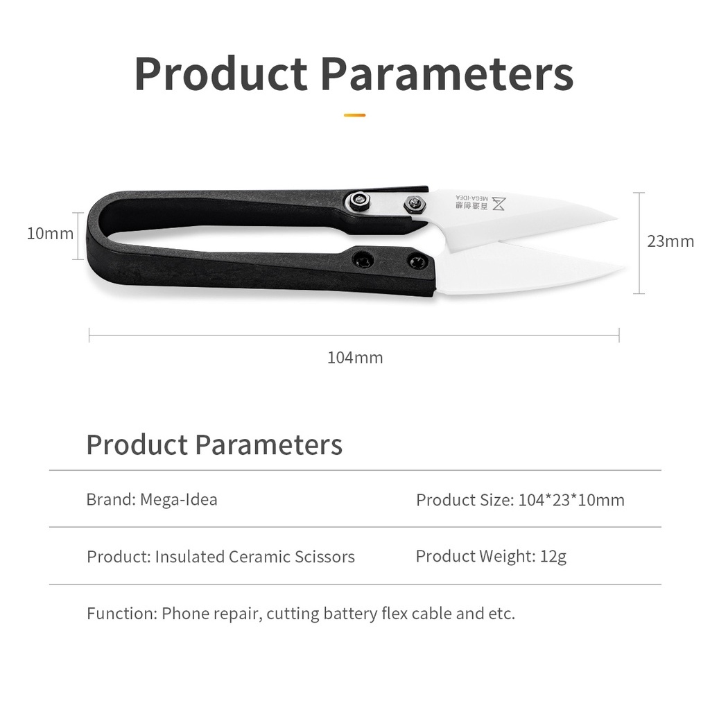 QianLi – Ceramic Scissors Izolované Keramické Nůžky