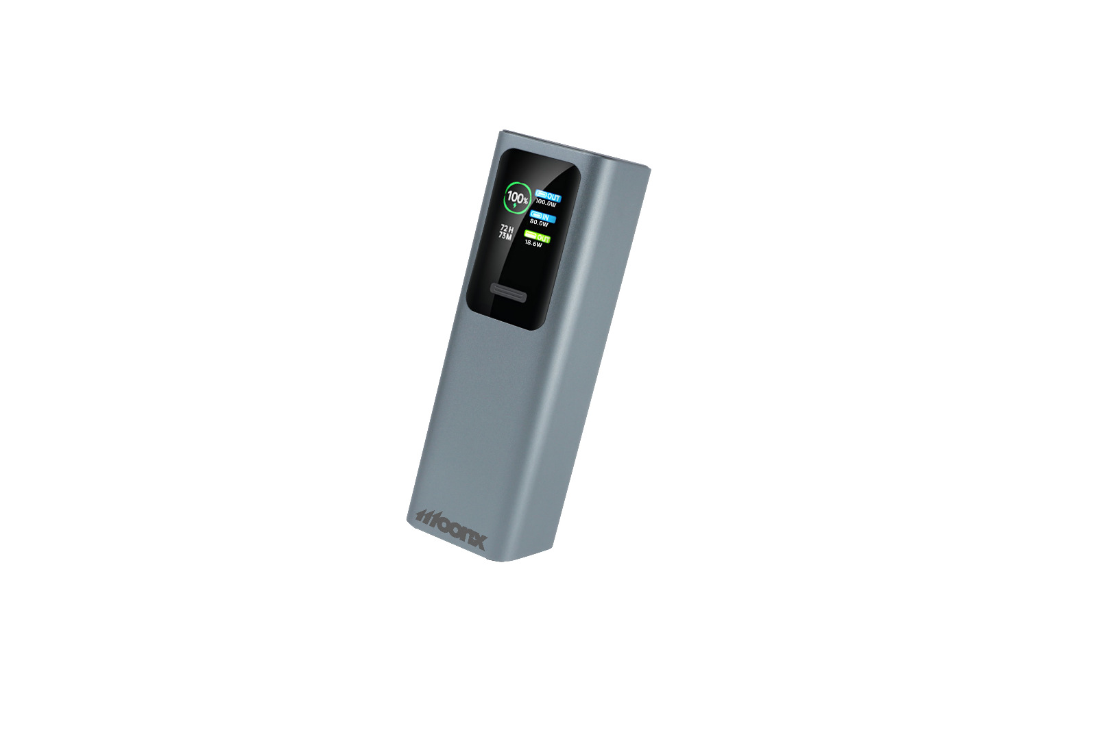 MOONX powerbanka MP07 PD 165W 2xUSB-C + 1xUSB QC3.0 22.5W 30000mAh černá