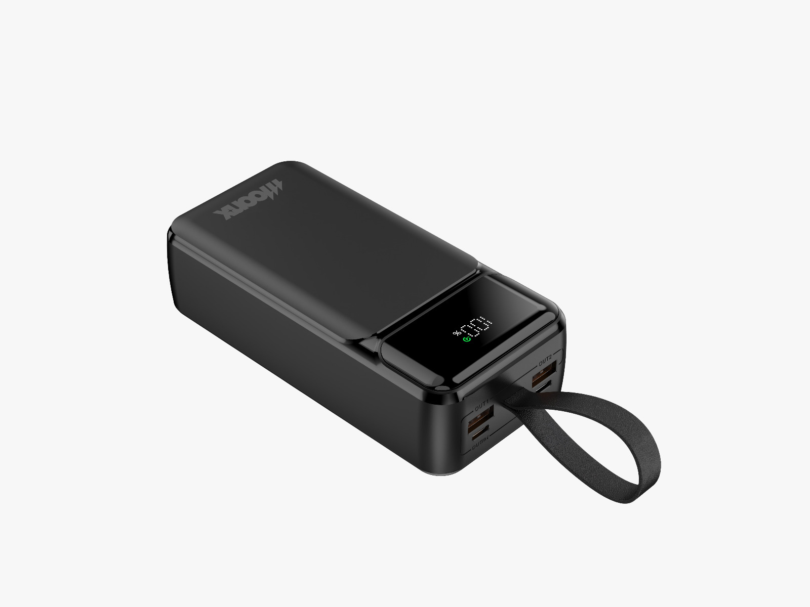 MOONX powerbanka MP06 PD 65W 2xUSB-C + 2xUSB QC3.0 22.5W 30000mAh černá